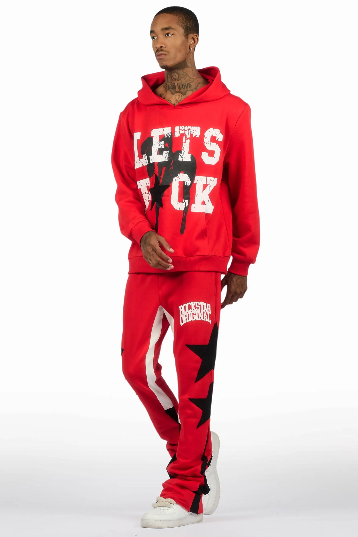 Pacino Red Stacked Track Set