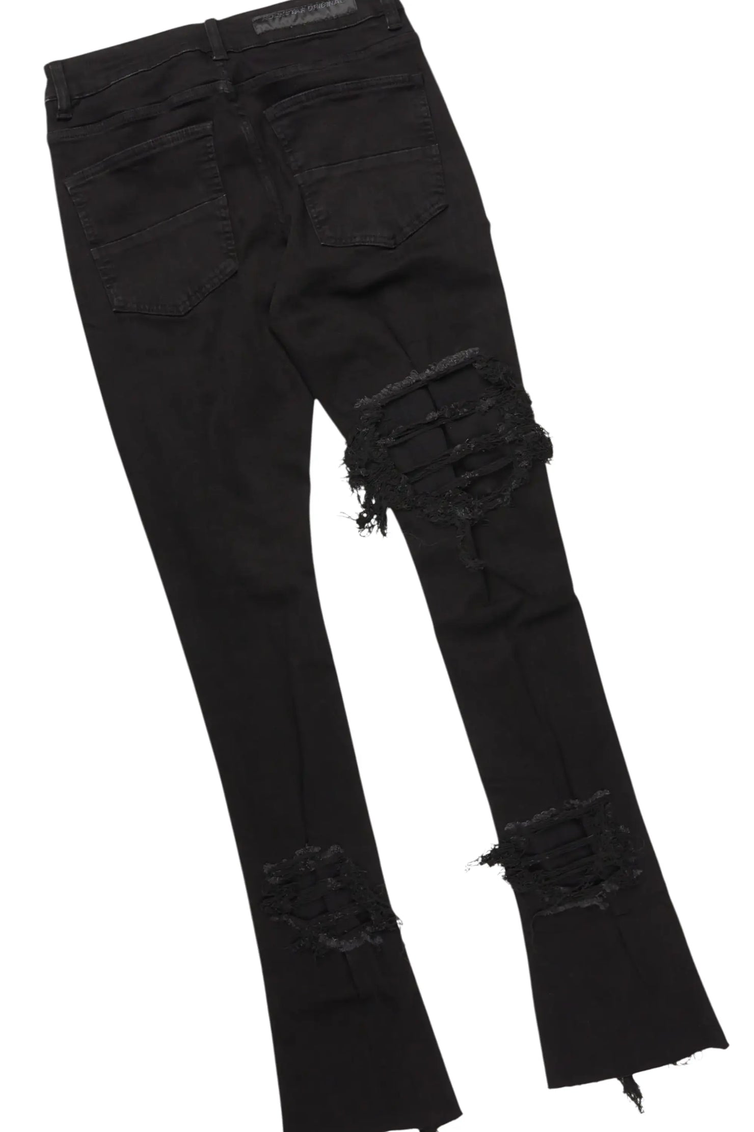 Grill Black Hoodie/Stacked Jean Bundle