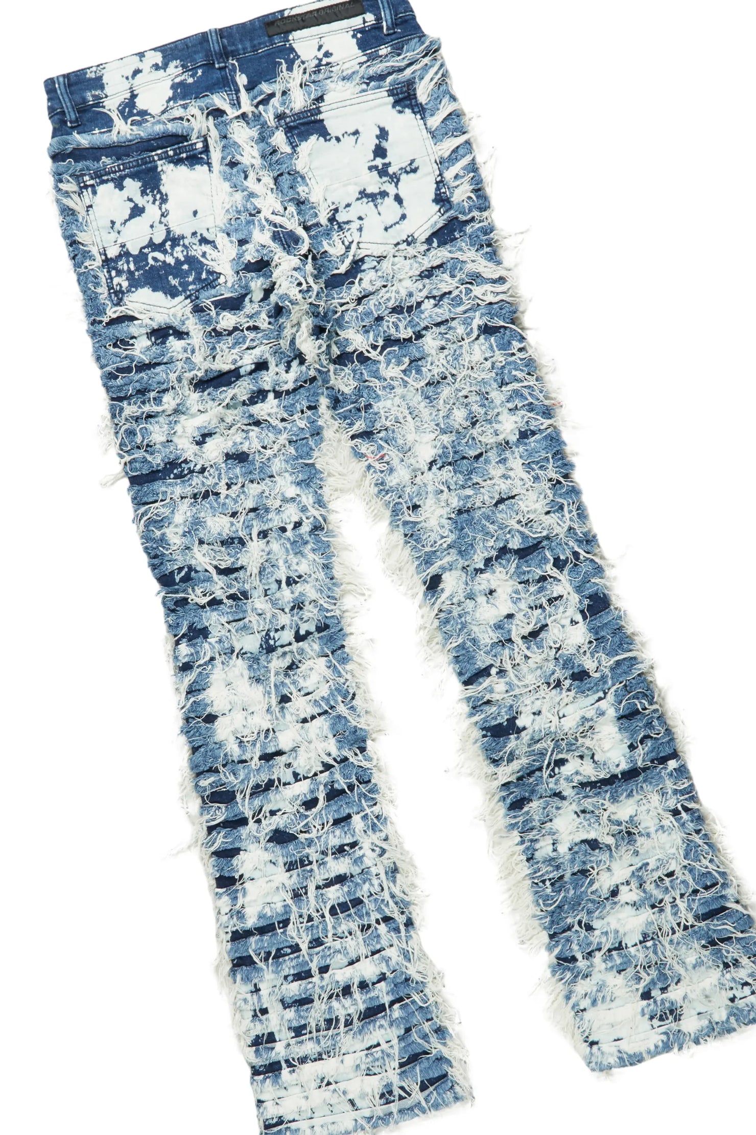 Clester Navy T-Shirt & Bossko Blue Stacked Flare Jean Bundle