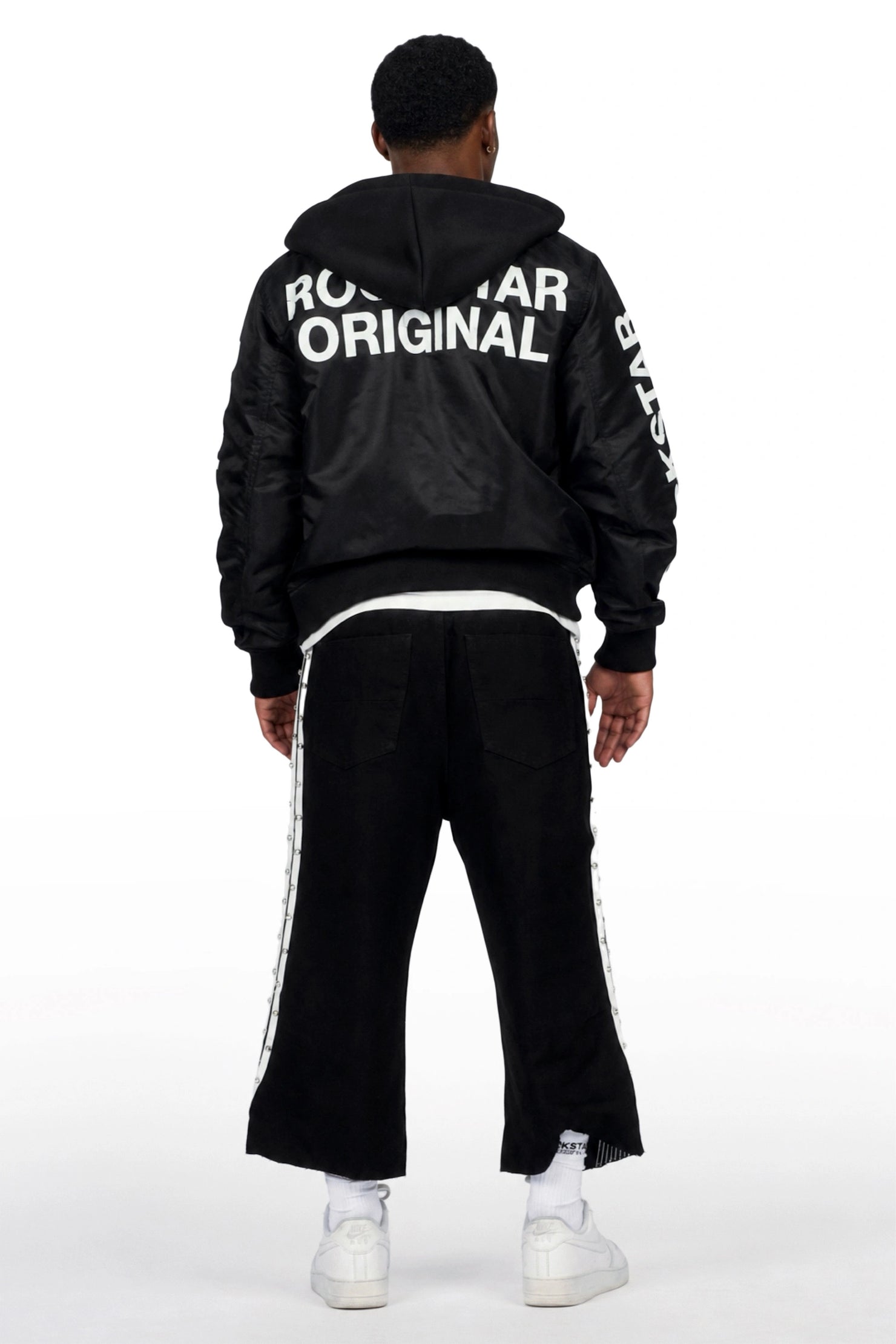 Zayven Black Extra Long Jort