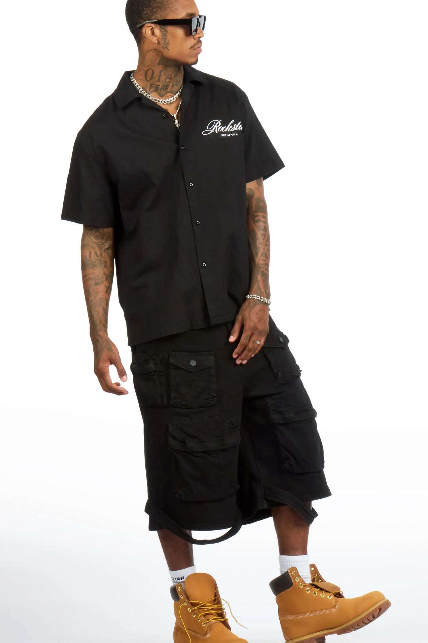 Broadnax Black Button Down Shirt