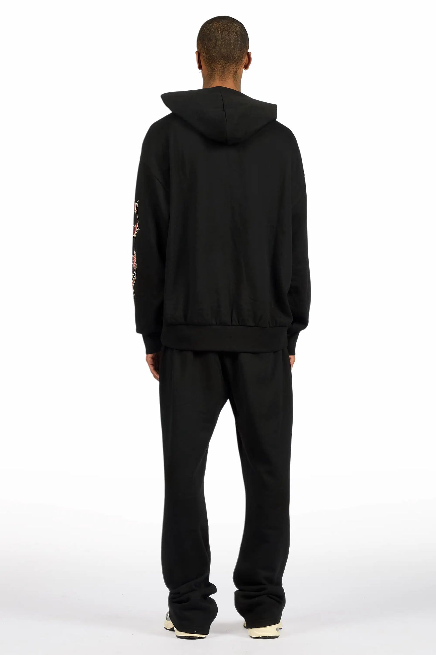 Deangelo Black Hoodie/Baggy Track Pant Set