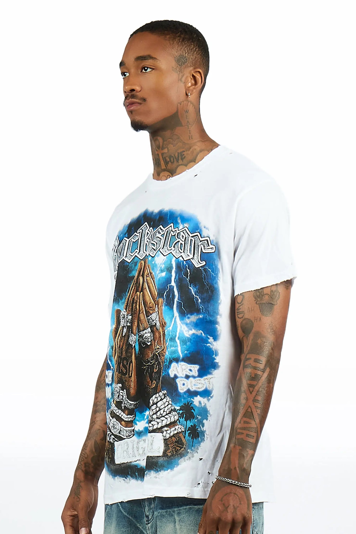 Thorne White Oversized Graphic T-Shirt