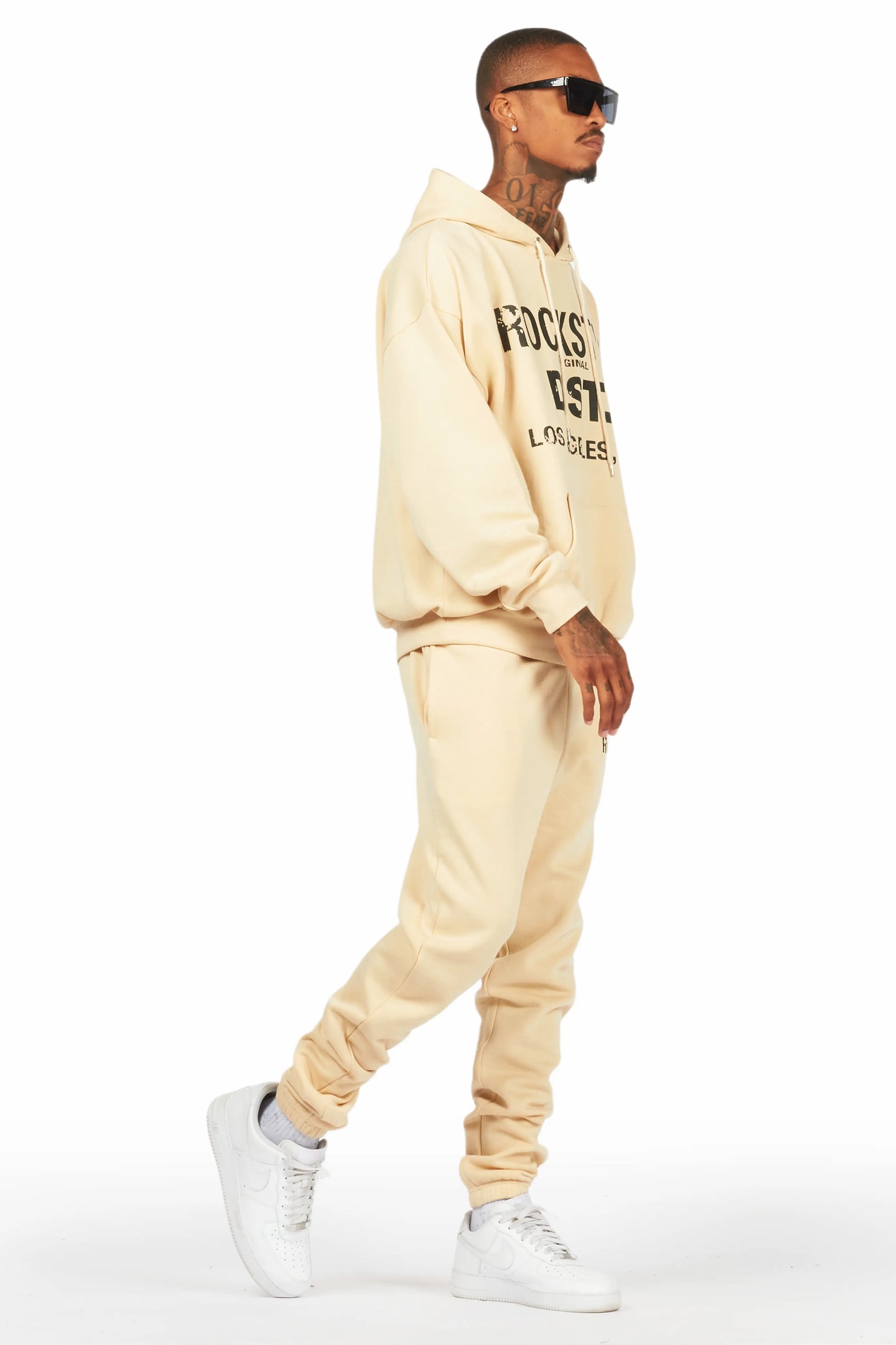 Lake Beige Relaxed Fit Track Set