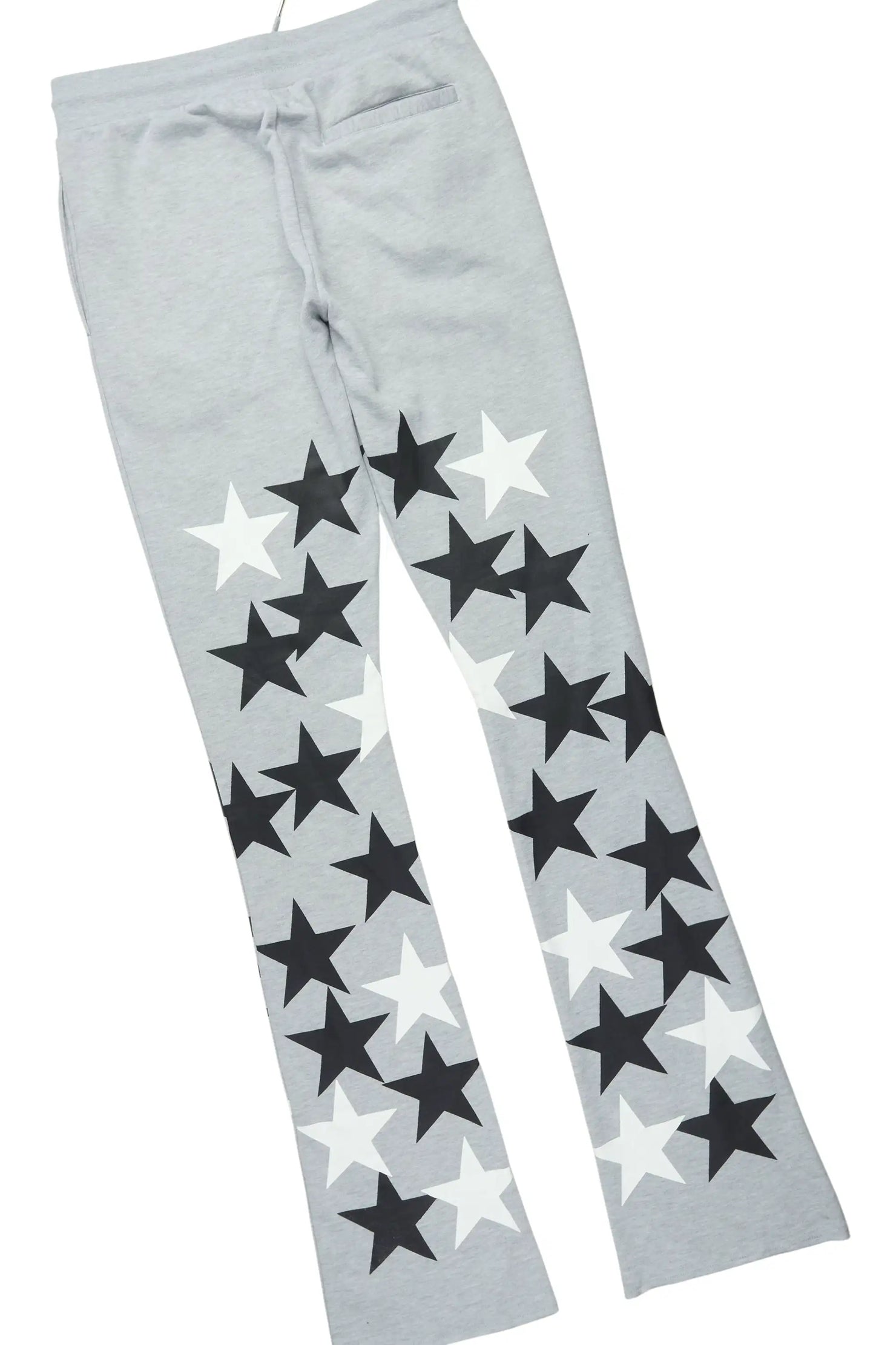 Starlane Heather Grey/Black Hoodie Stacked Flare Fit Track Set