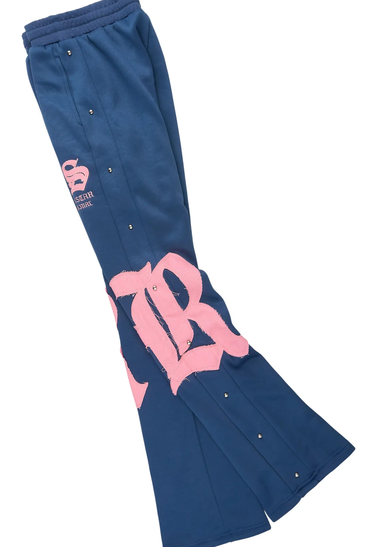 Shironda Navy Snap Stacked Track Set