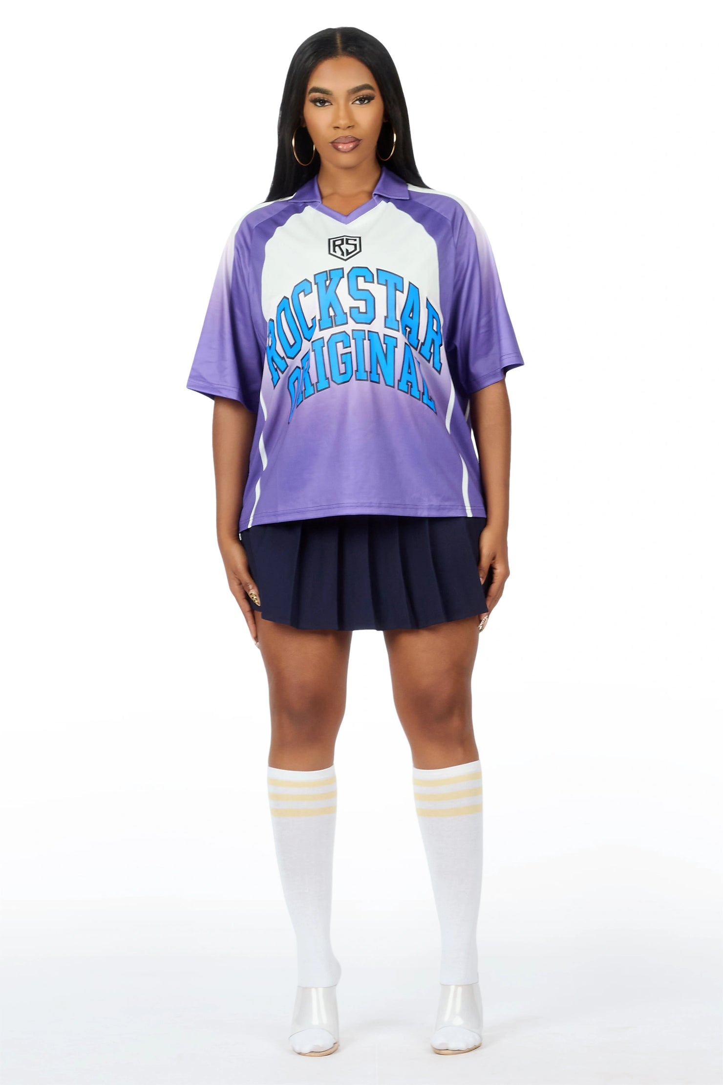 Jaiyaa Purple Graphic Jersey