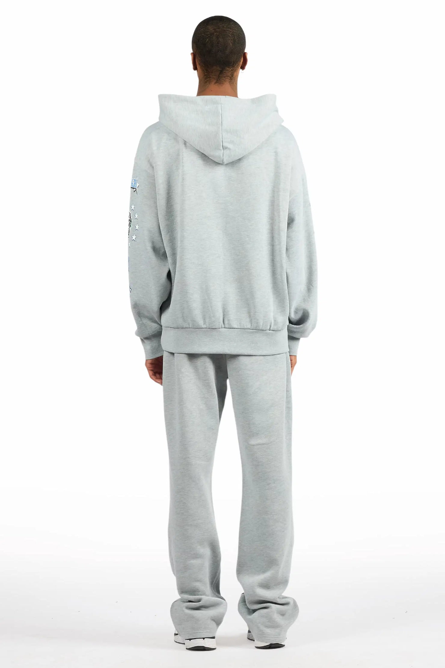 Marxe Heather Grey Hoodie/Baggy Pant Track Set