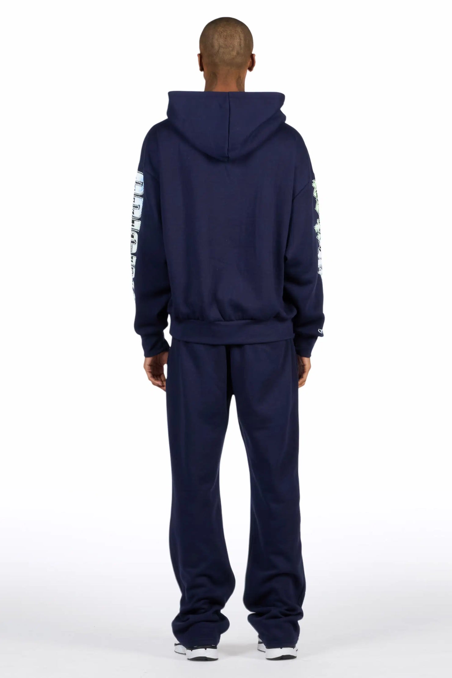 Nyxx Navy Hoodie/Baggy Pant Track Set