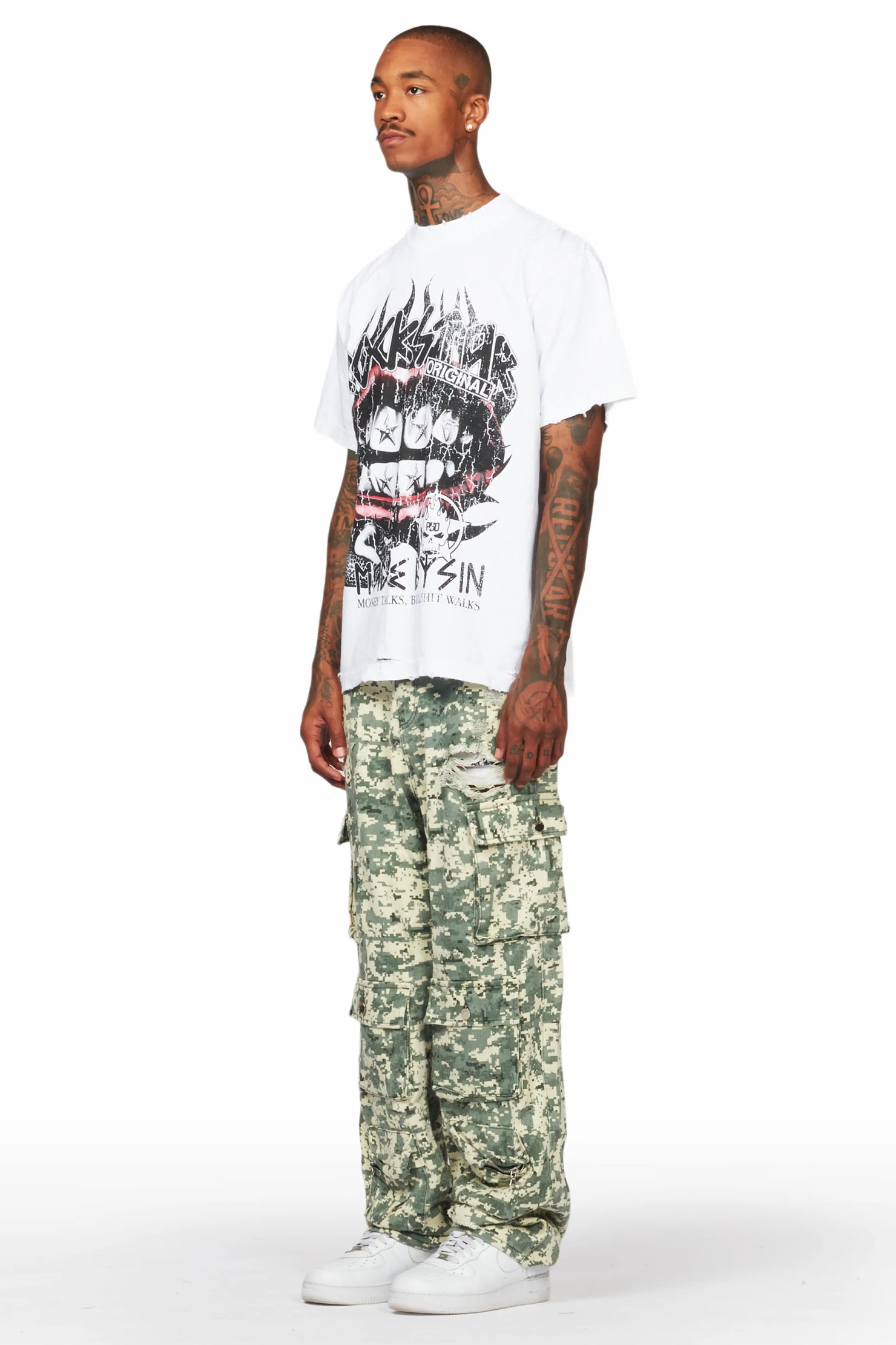 Kostini Camo Baggy Fit Jean