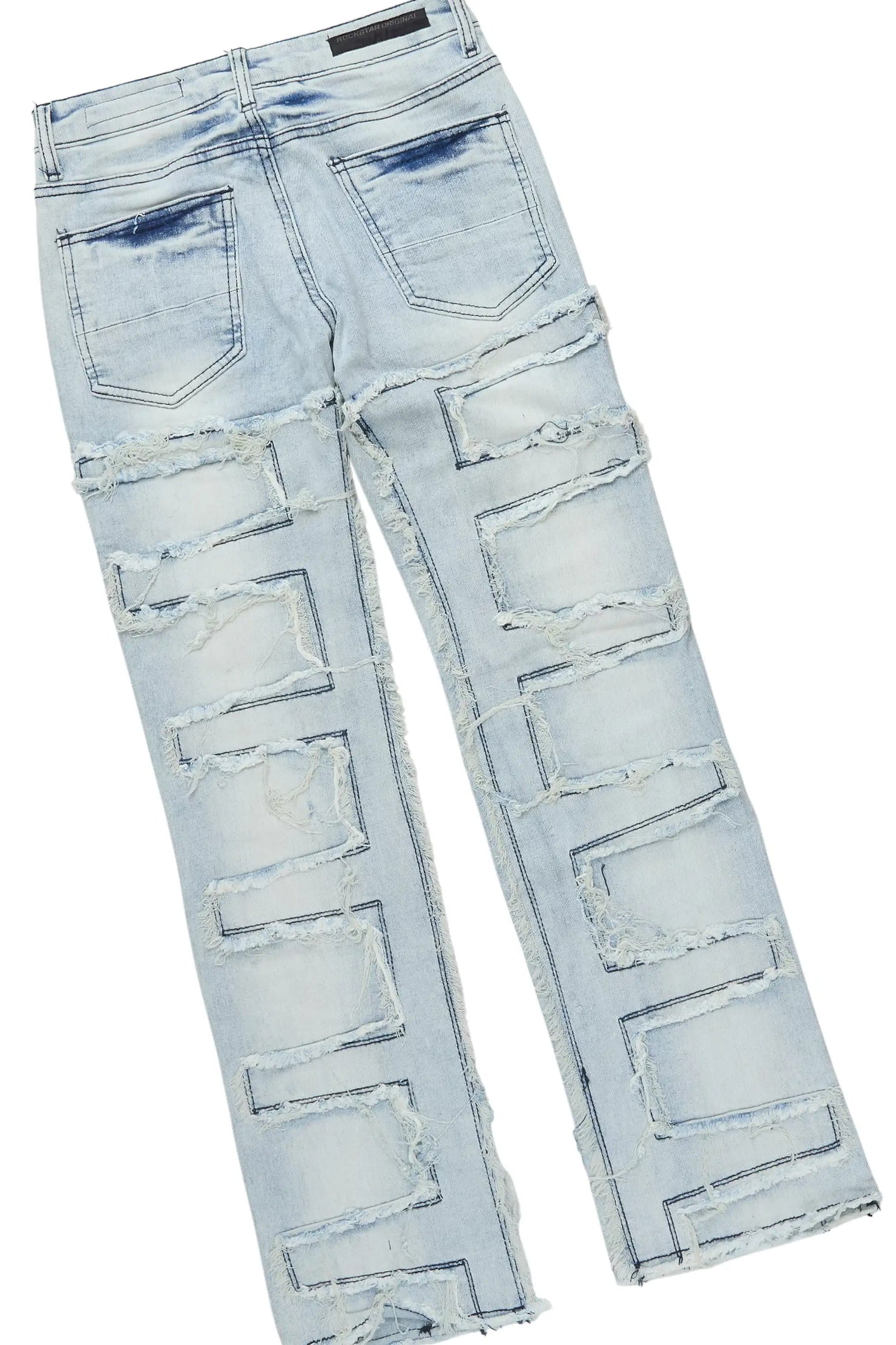 Boys Beno Grey Hoodie/Stacked Jean Set