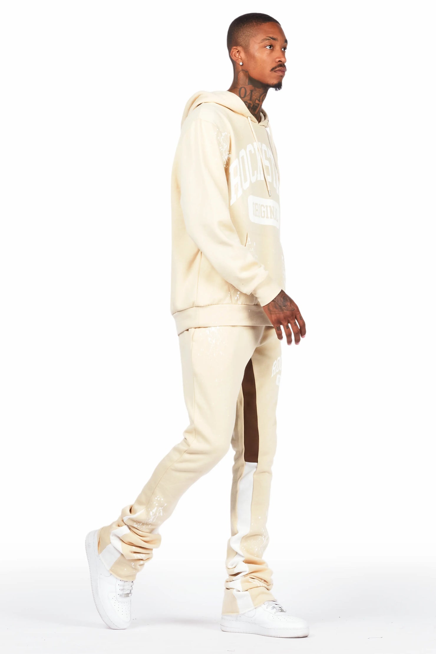 Rune Beige/White Stacked Flare Track Set