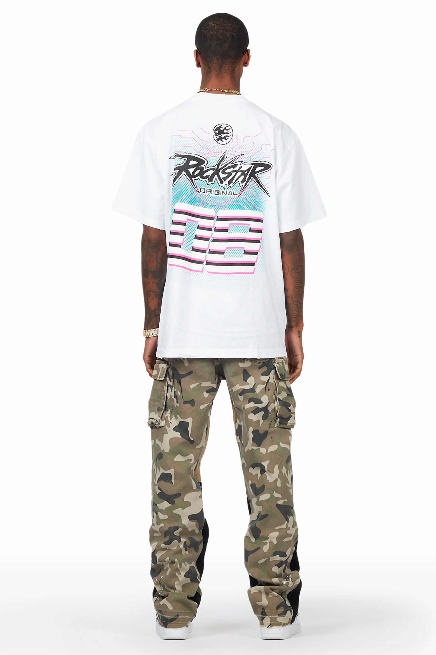 Dubaku Camo Baggy Fit Jean