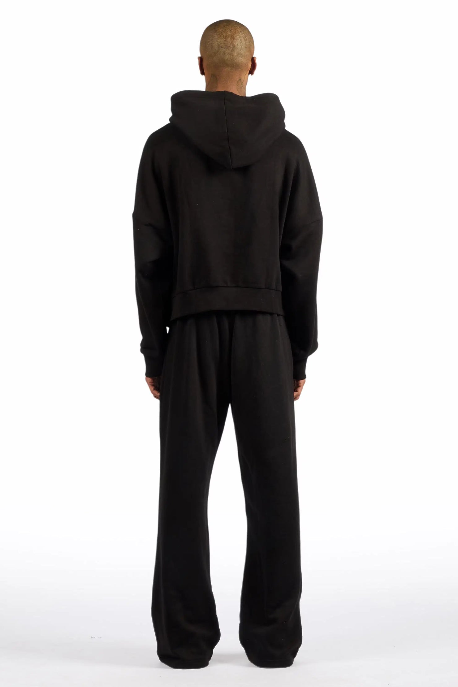 Alpha Black Hoodie/Baggy Track Pant Set