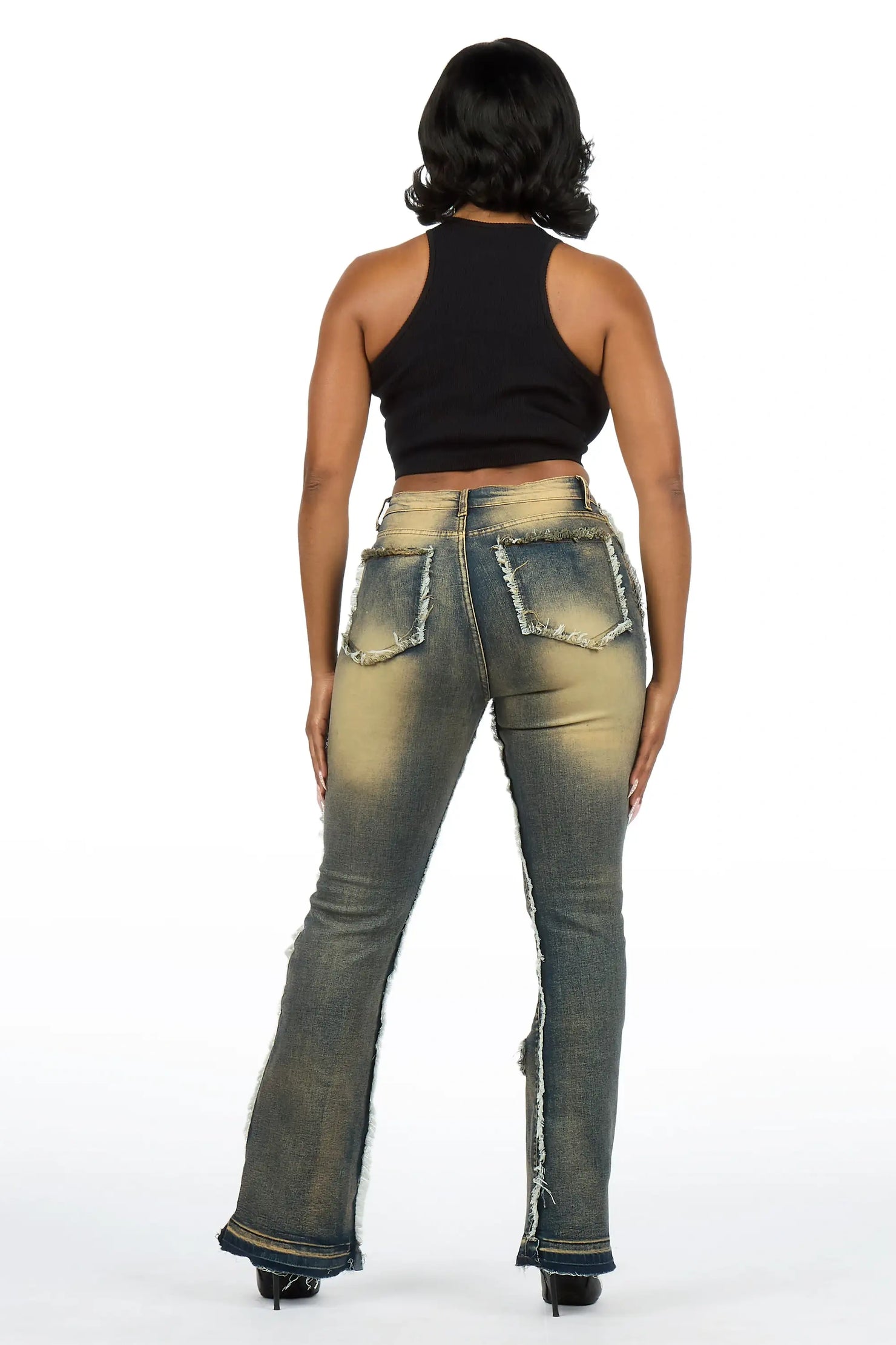 Nyxia Tint Cargo Super Stacked Jean
