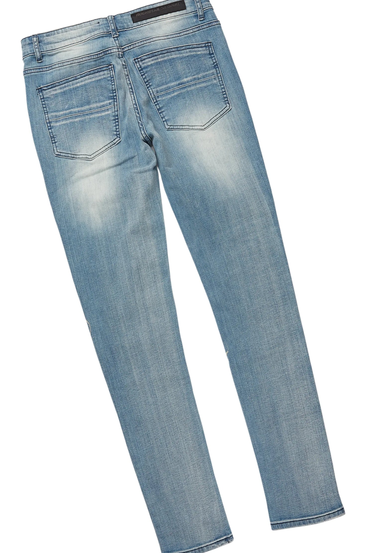 Lake White/Blue T-Shirt & Waylon Frayed Slim Jean Bundle