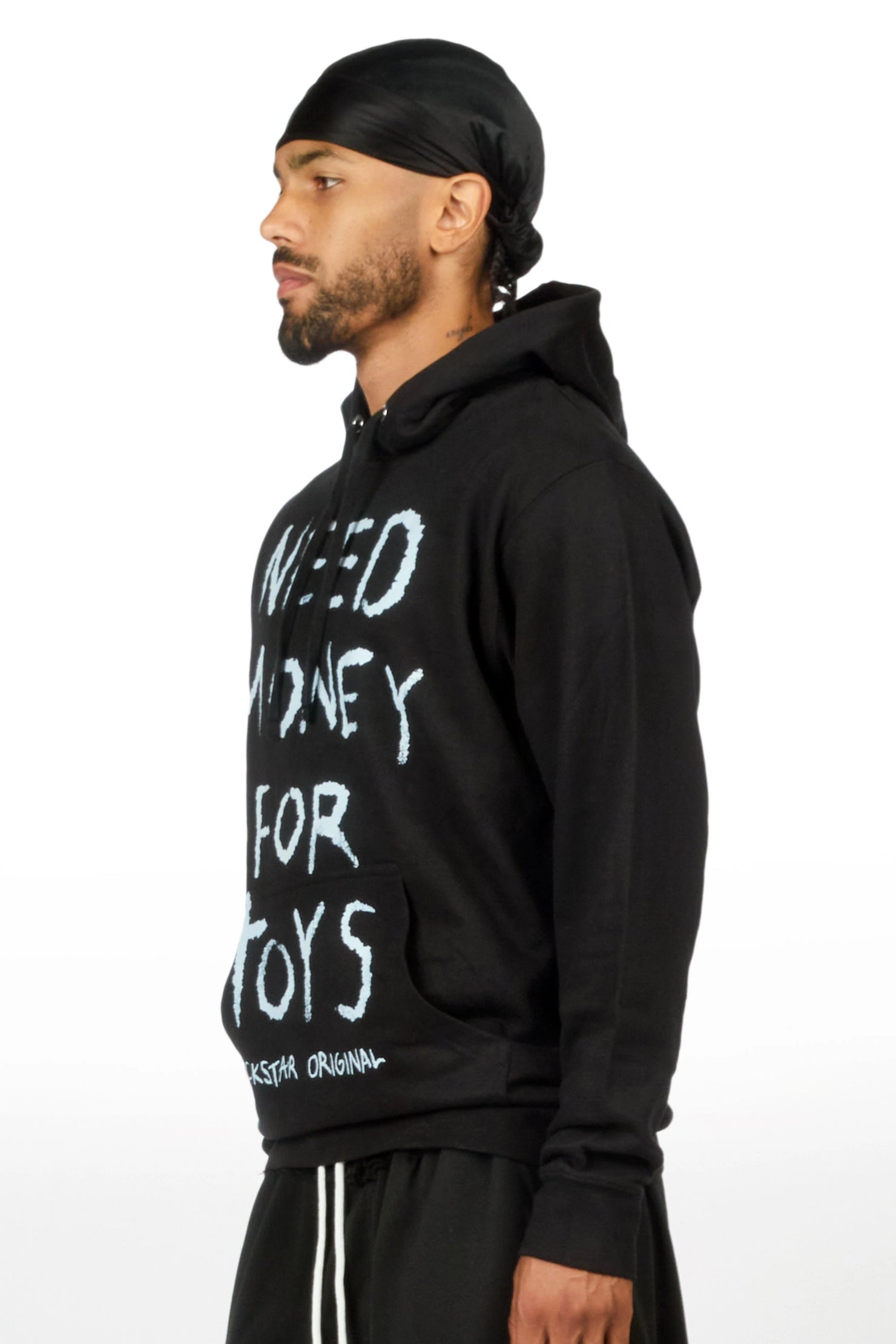 M4 Toys Black/White Graphic Hoodie