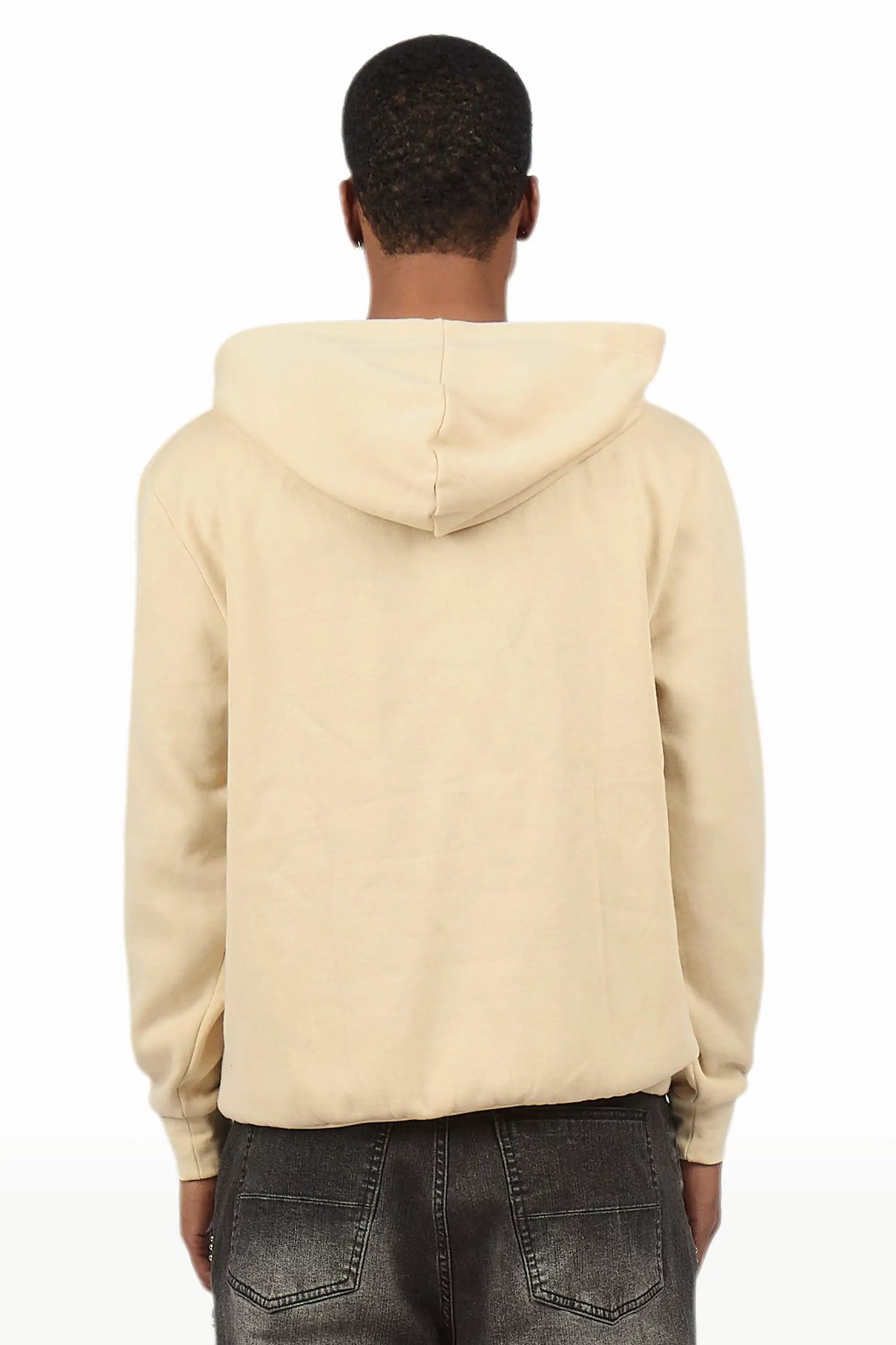 Deathrow 2.0 Beige Graphic Hoodie