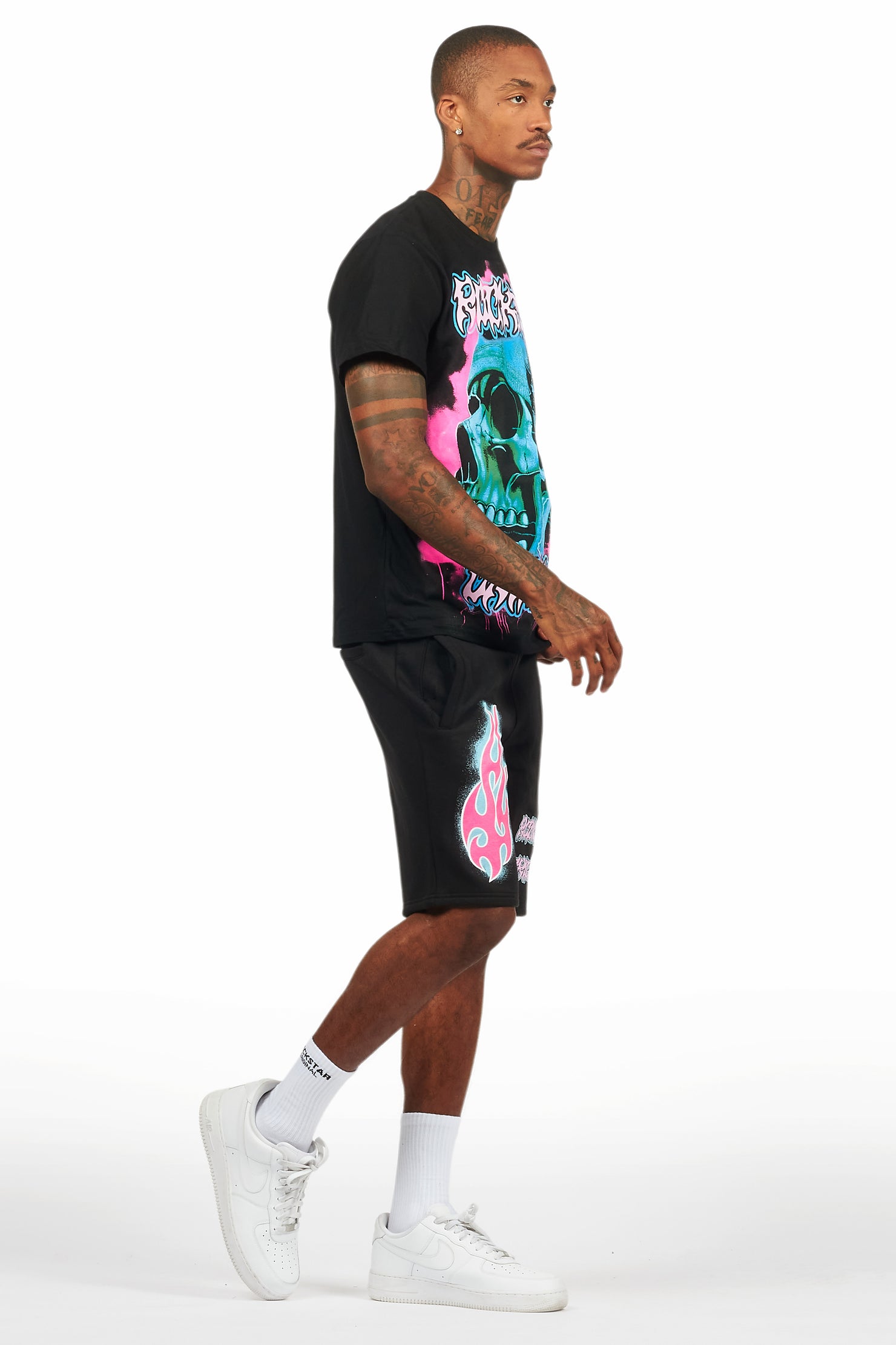 Amari Black Short Set