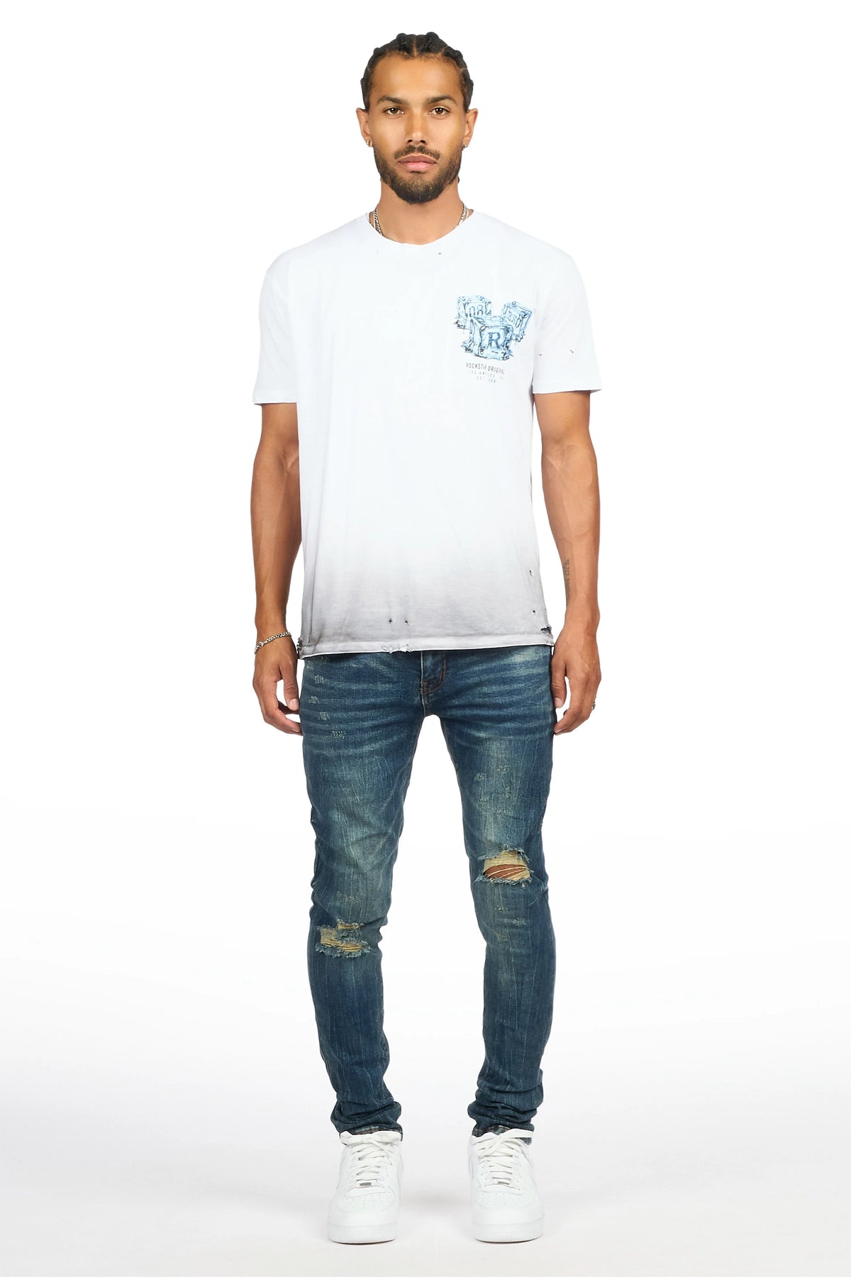 Essam Blue Skinny Fit Jean
