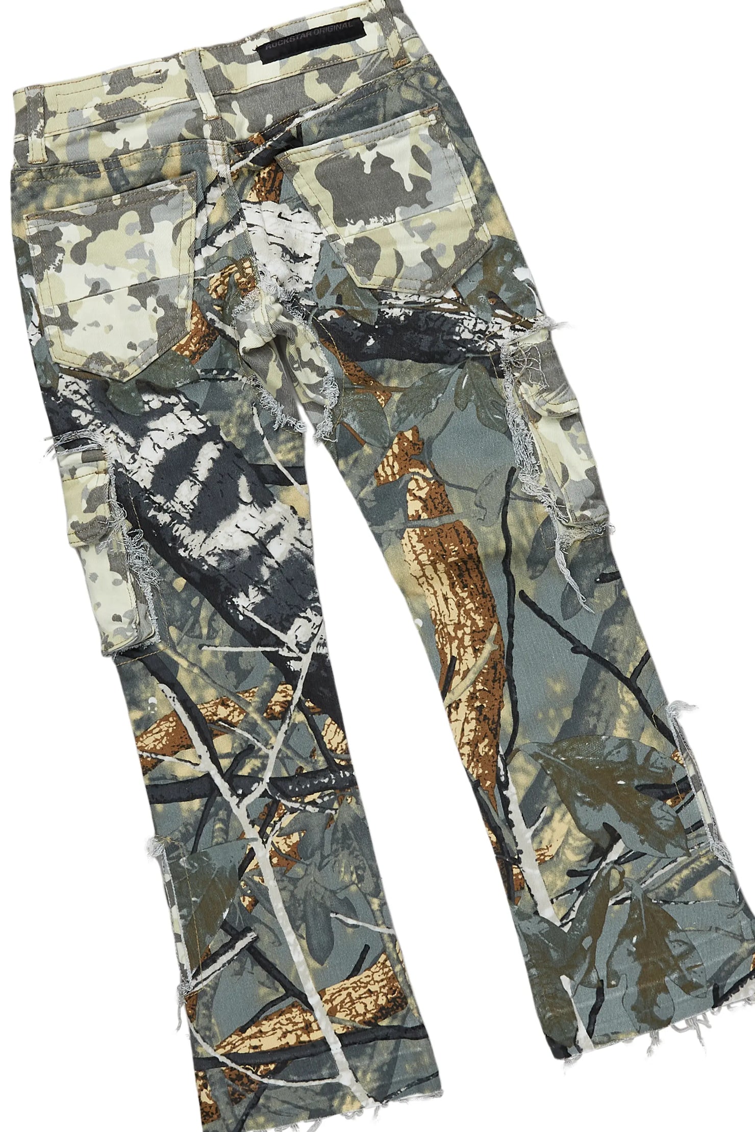 Boys Xavier Black Hoodie/Stacked Flare Jean Set