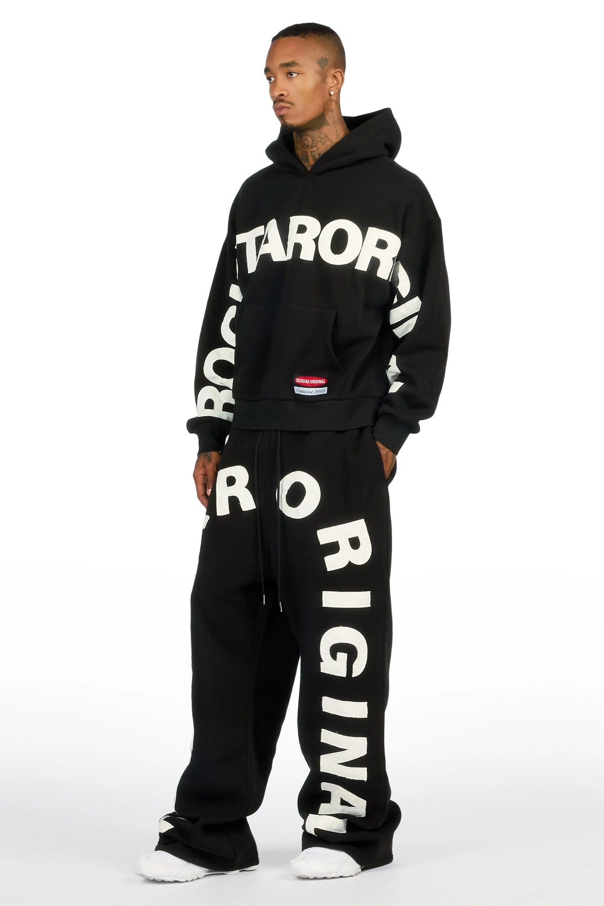 Kirin Black Hoodie/Baggy Pant Track Set