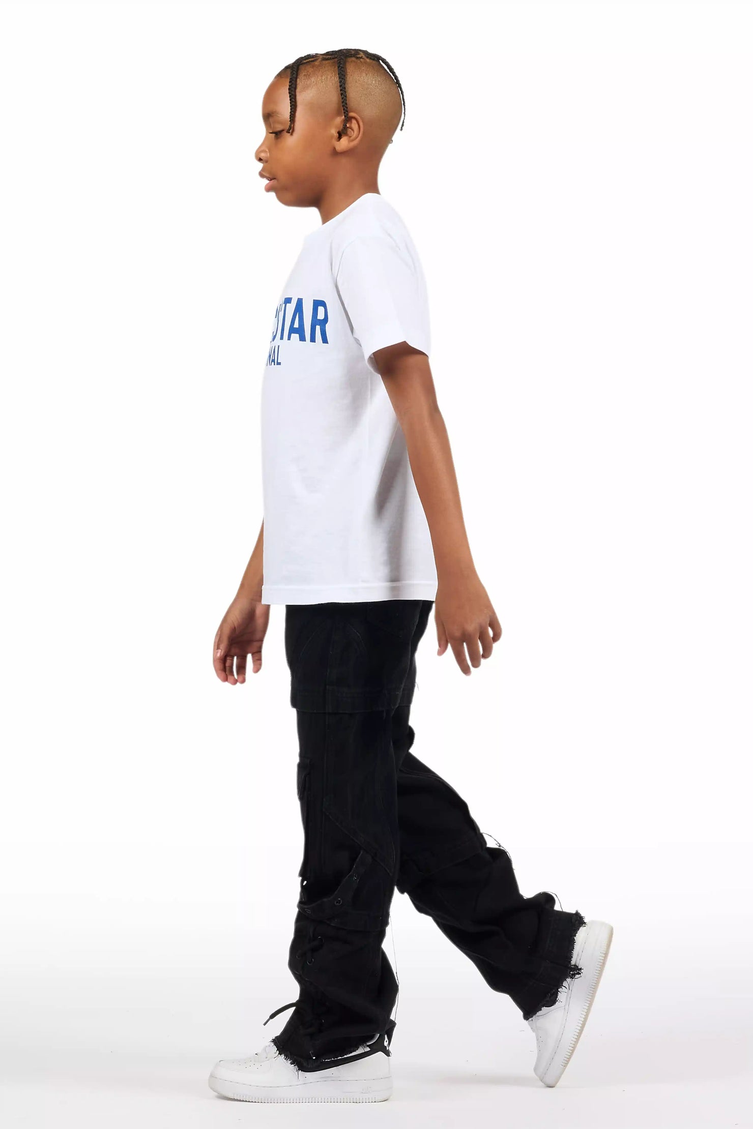 Boys Three Maxi Jet Black Baggy Fit Jean