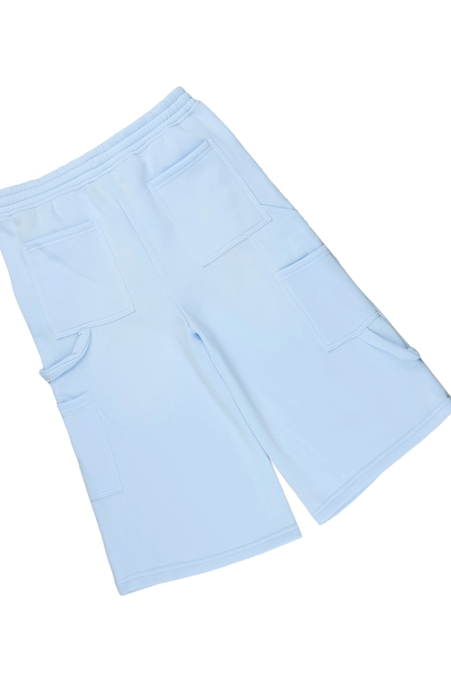 Boys Finn Light Blue T-Shirt Carpenter Jort Set