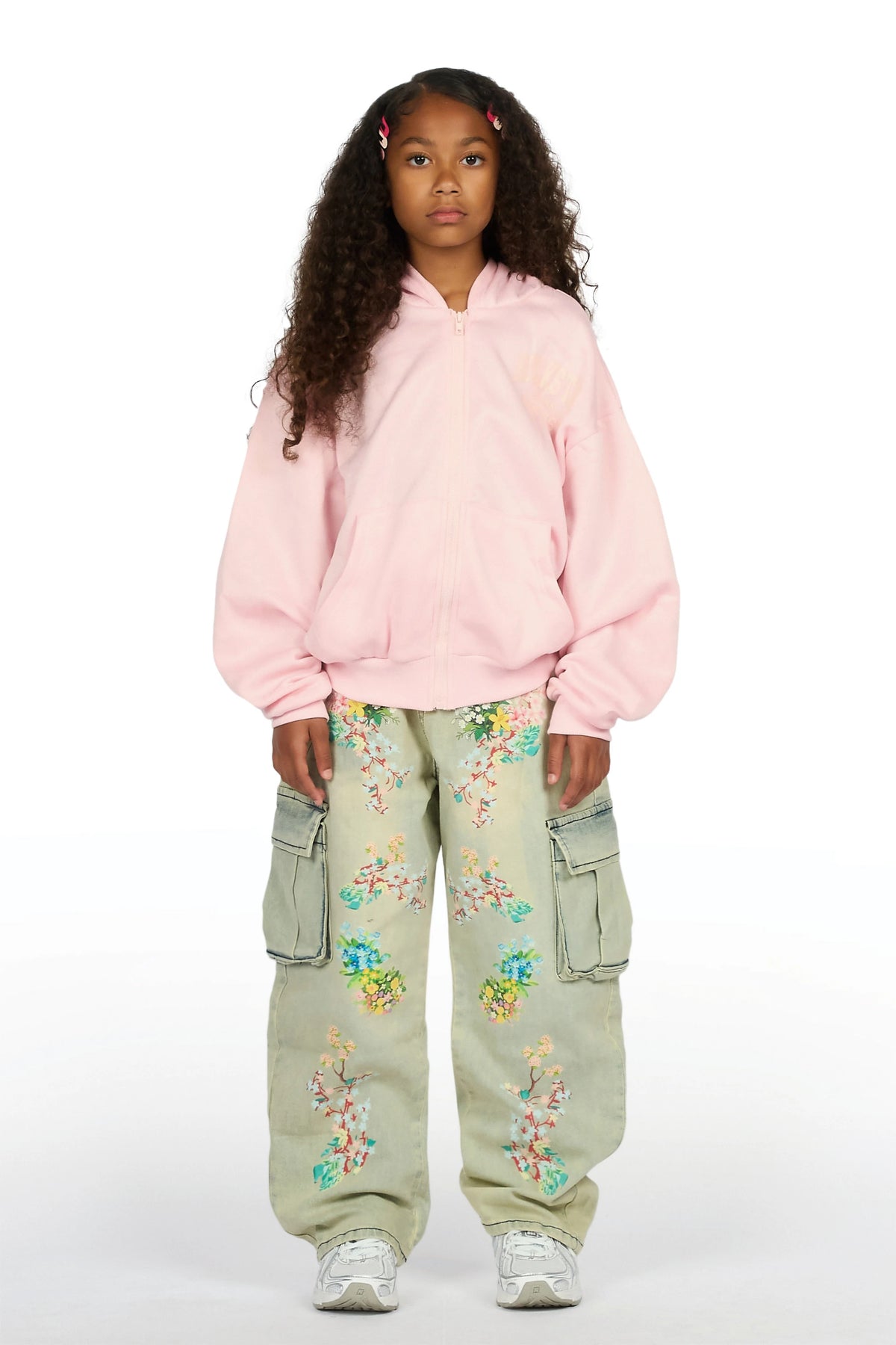 Girls Zionta Light Blue Barrel Fit Jean