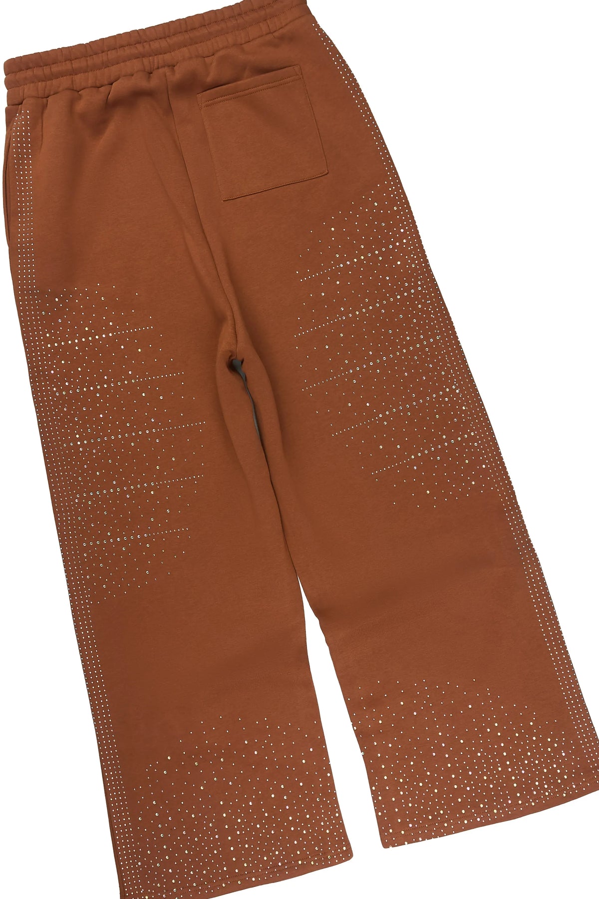 Eoghan Brown Rhinestone Hoodie/Baggy Pant Track Set