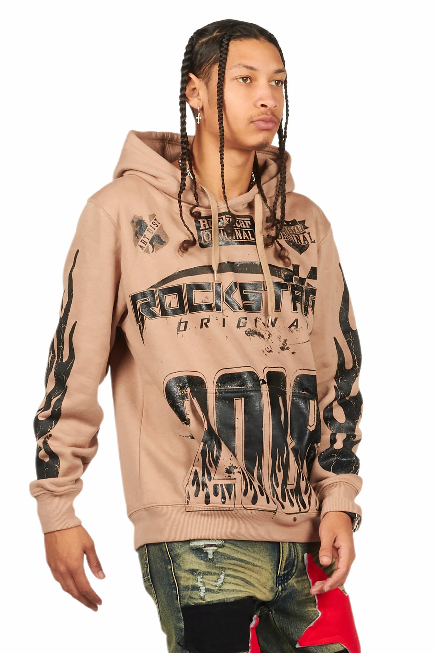 Amos Khaki Graphic Hoodie