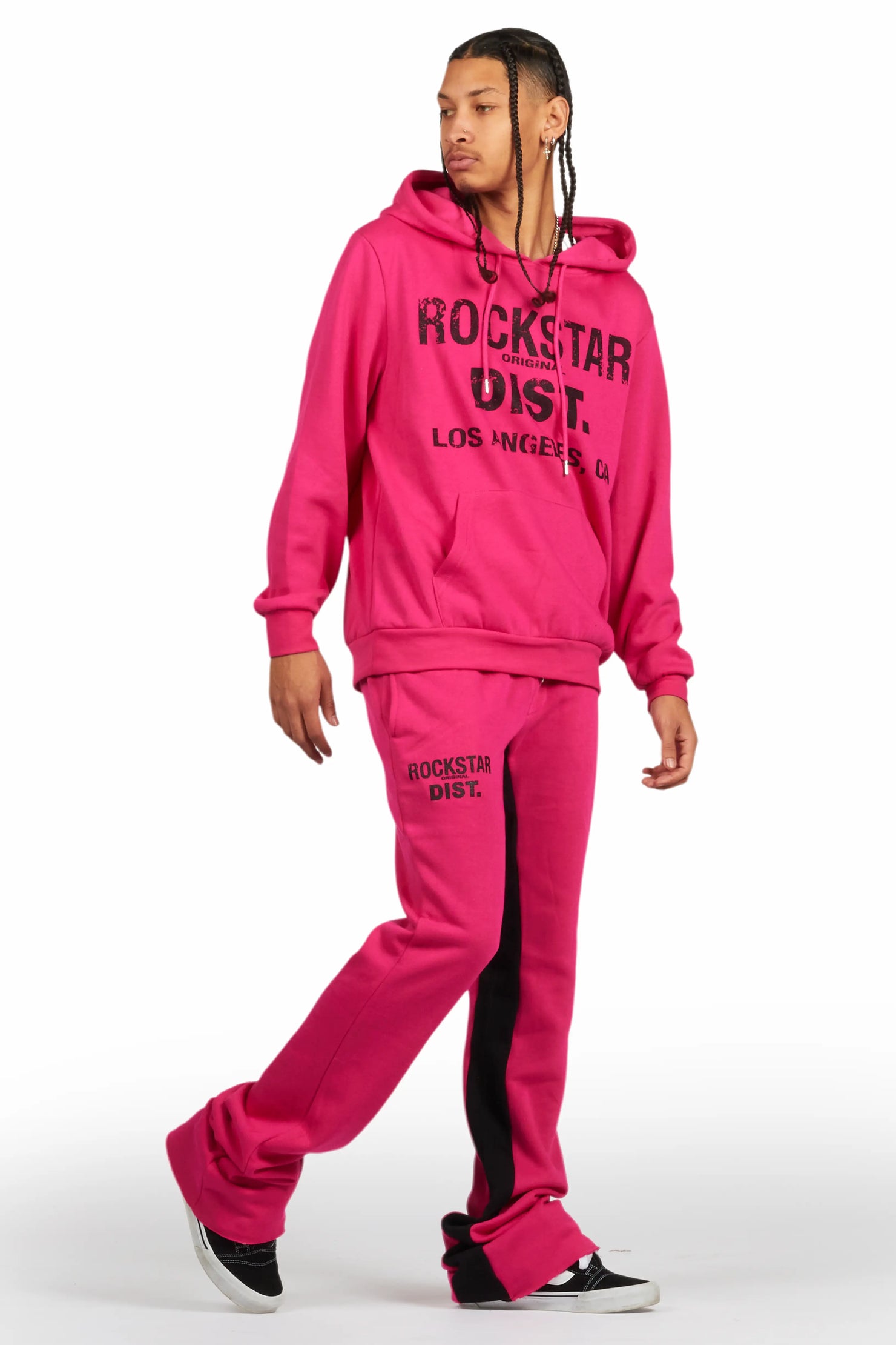 Lake Fuchsia Hoodie/Baggy Track Pant Set