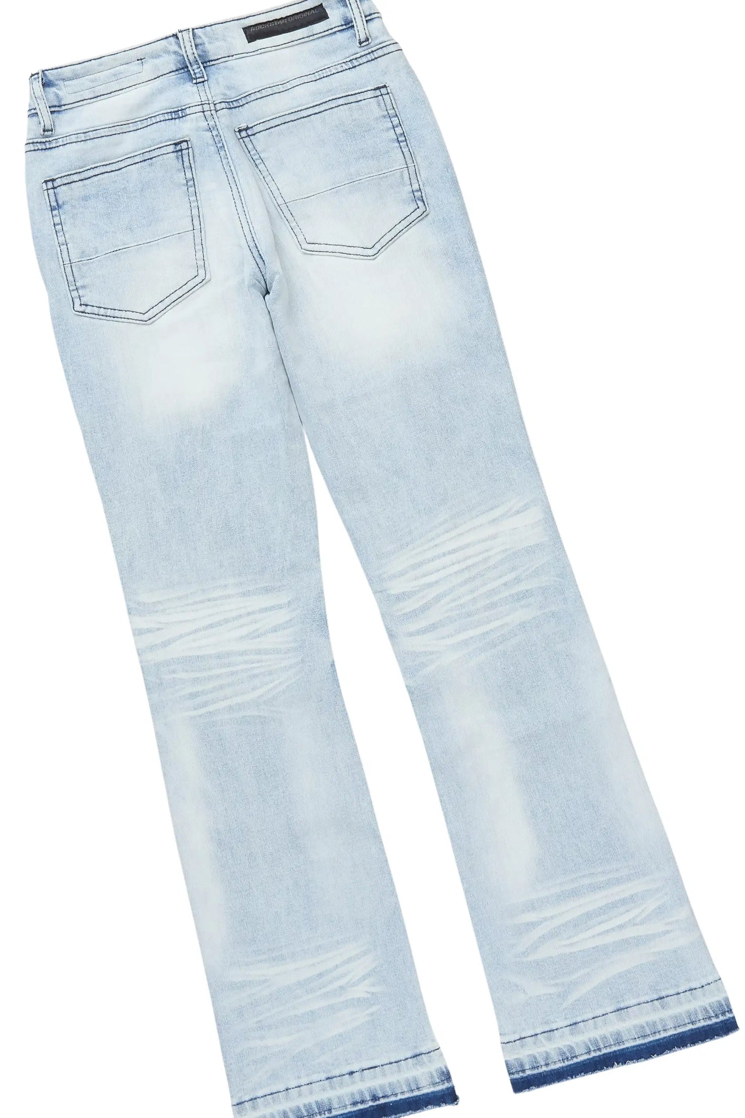 Boys Beno Royal Blue Hoodie/Stacked Jean Set