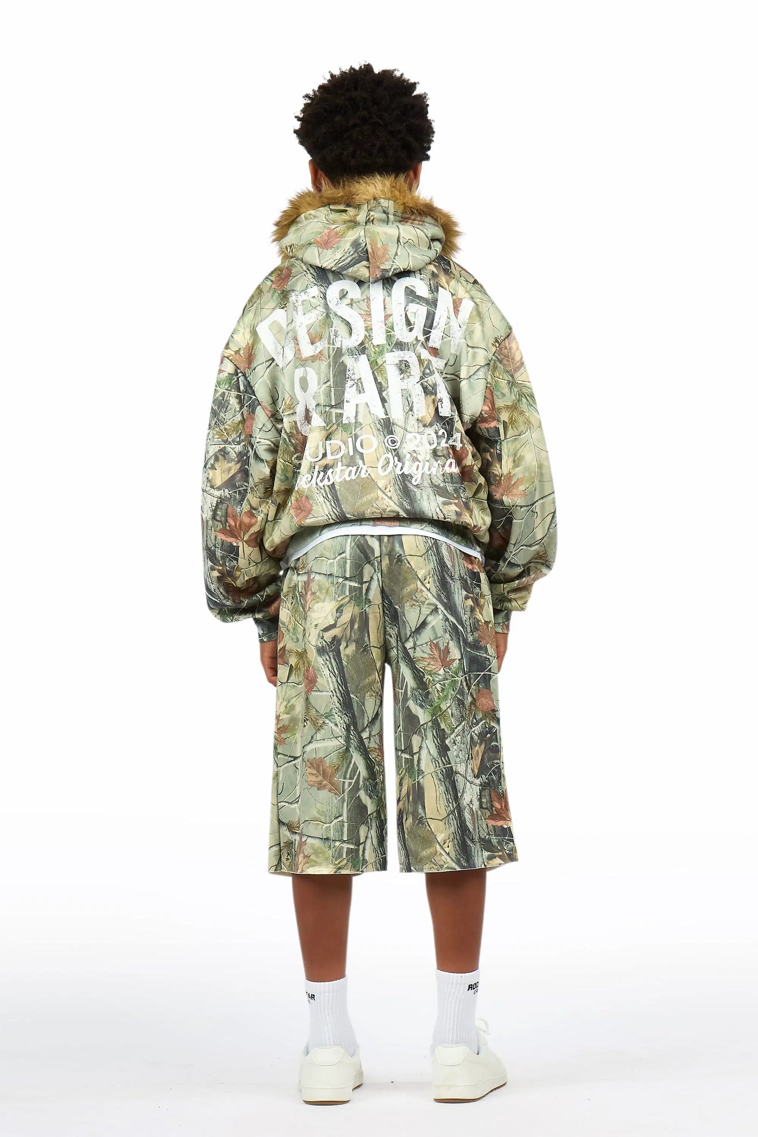 Boys Sid Tree Camo Jort Set