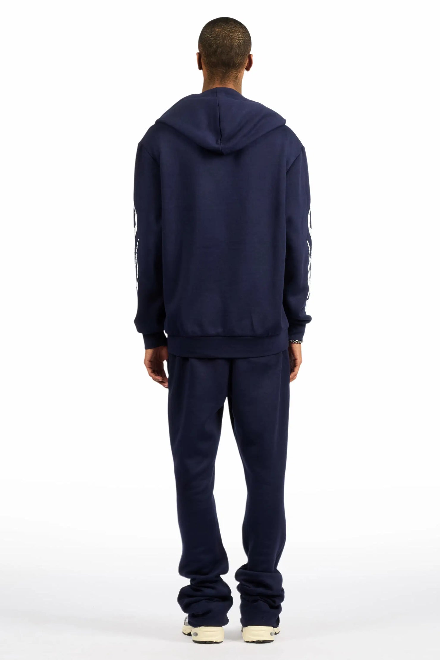 Rylok Navy/White Hoodie Stacked Track Set