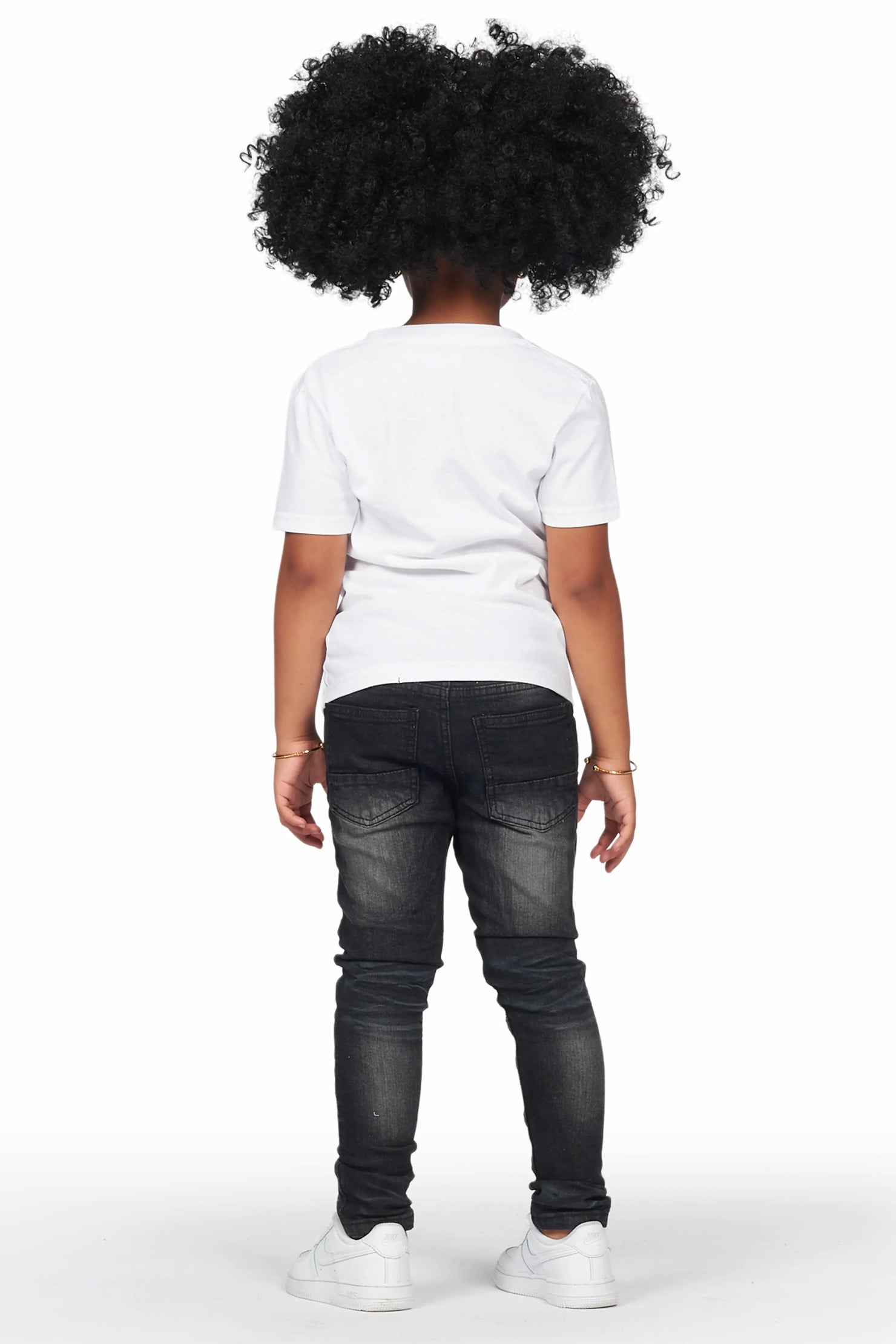 Girls Hale Grey Biker Skinny Jean