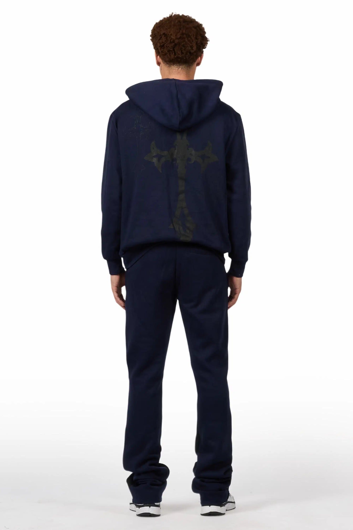 Navion Navy/Black Hoodie/Stacked Flare Track Set