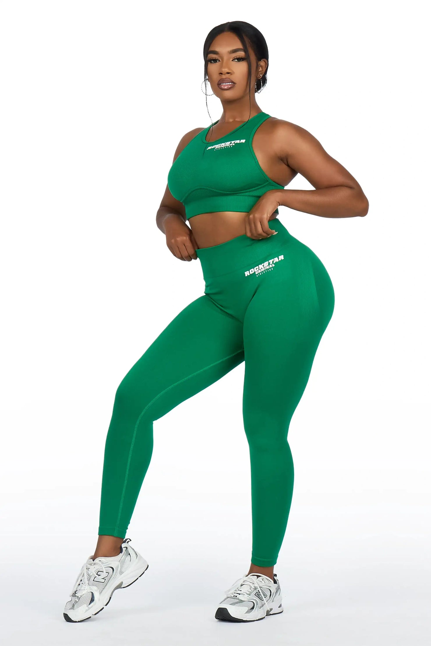 Brevyn Green Tank Active Legging Set