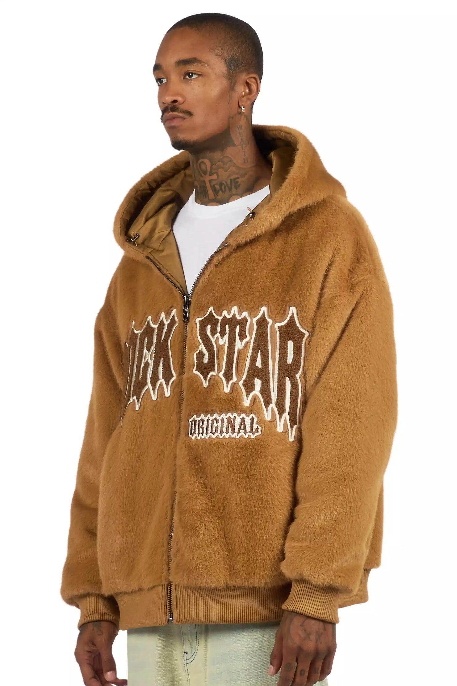 Iceevil Brown Fur Jacket