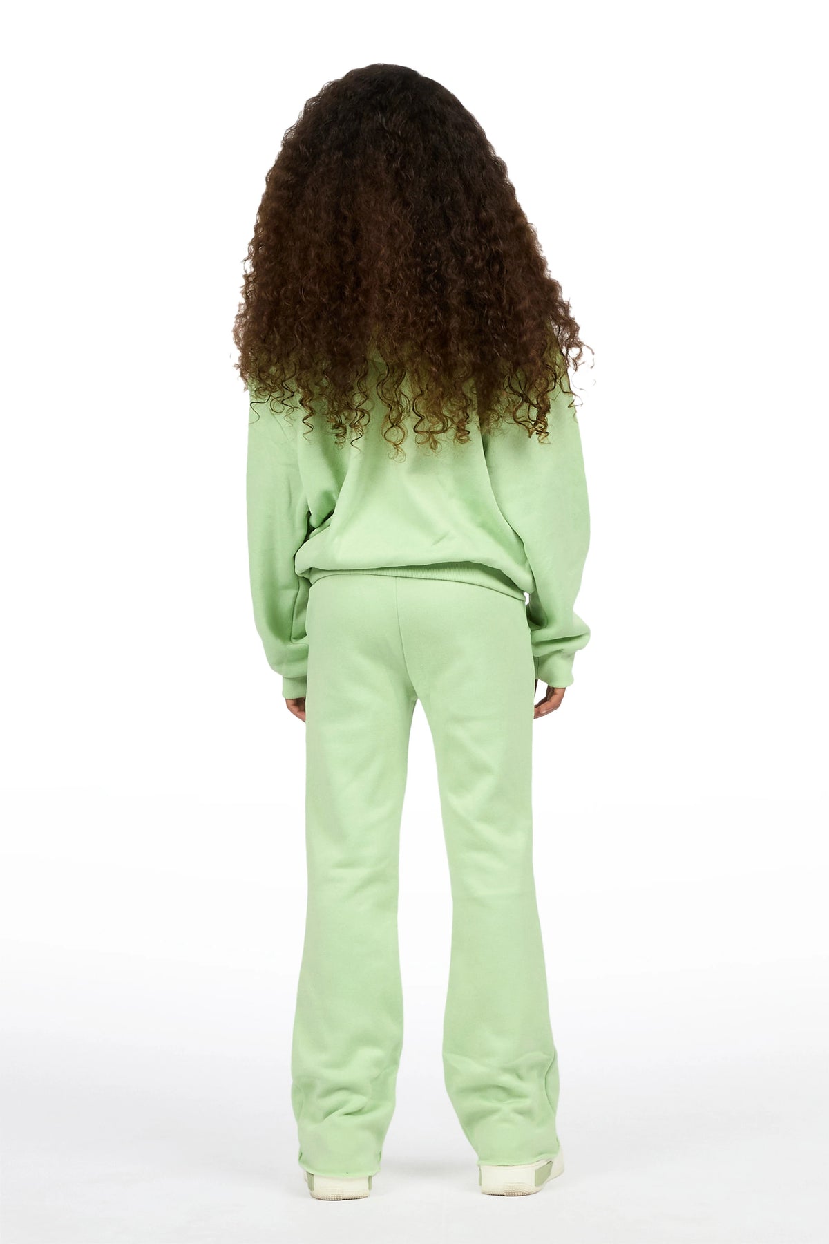 Girls Jovala Sage Hoodie/Stacked Flare Track Set