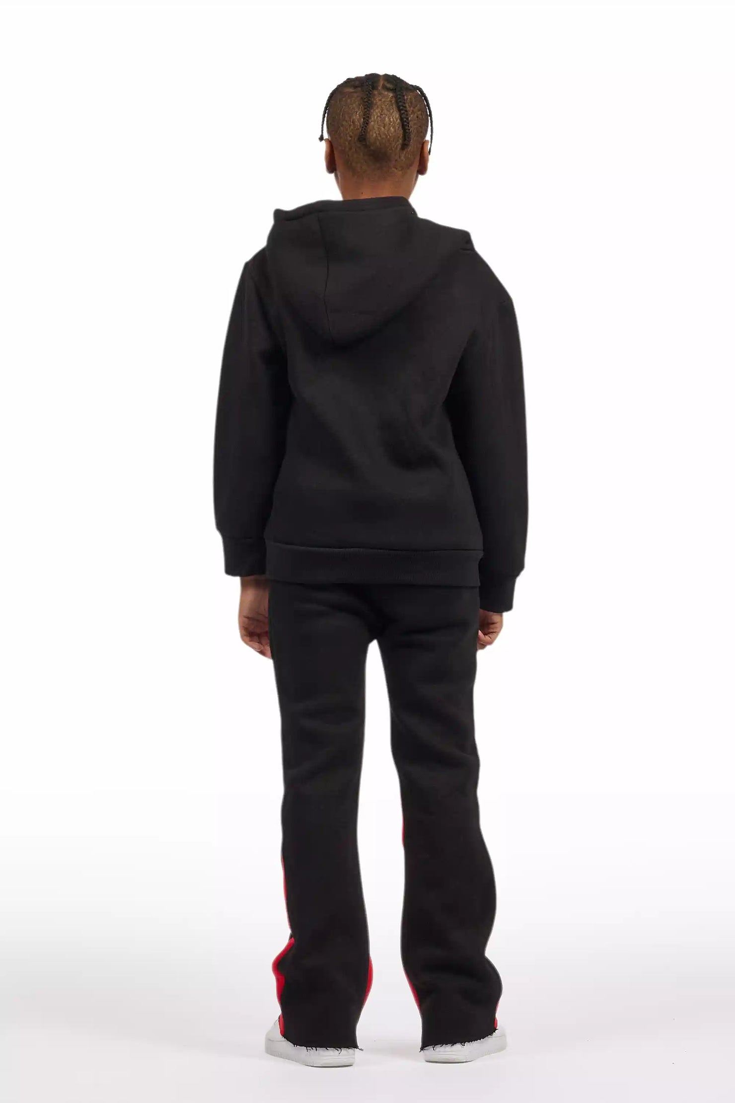 Boys Thierry Black/Red Stacked Flare Track Set