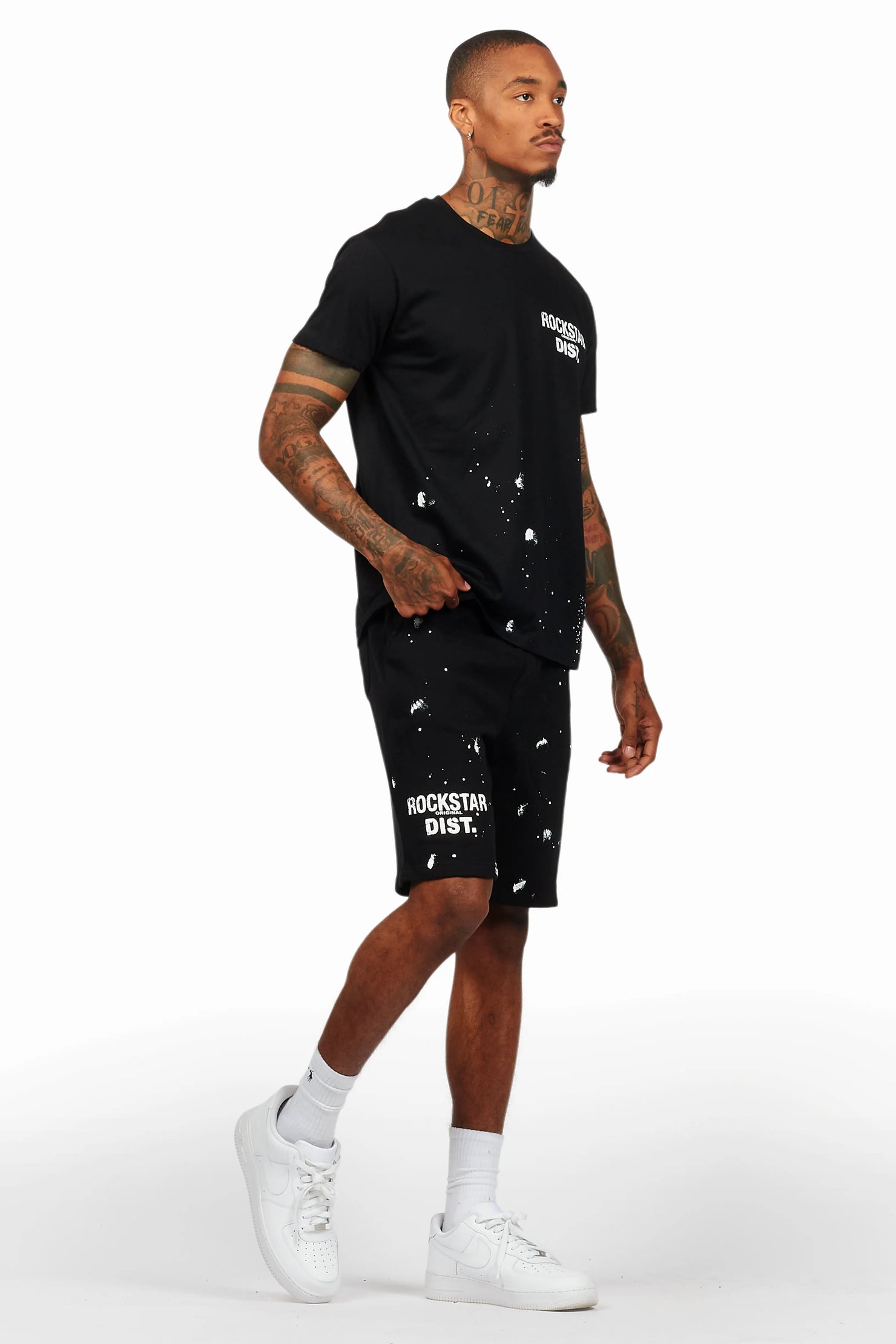 Raffer Black T-Shirt/Short Set