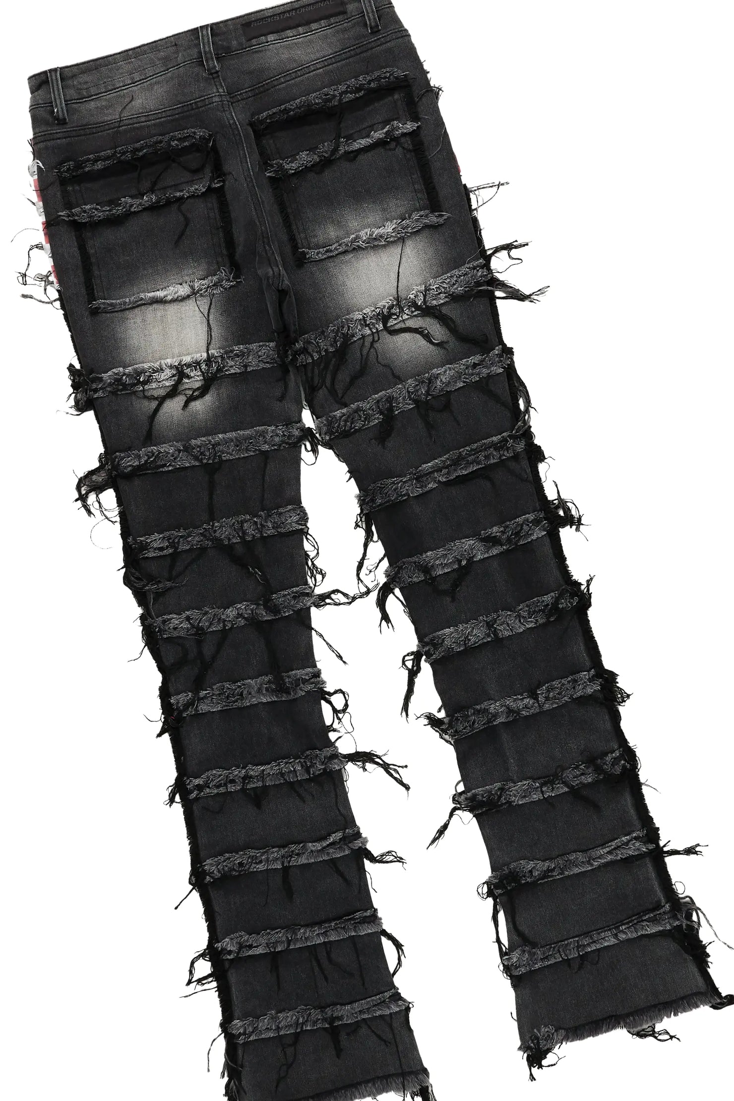 Deathrown Black T-Shirt & Josie Stacked Flare Jean