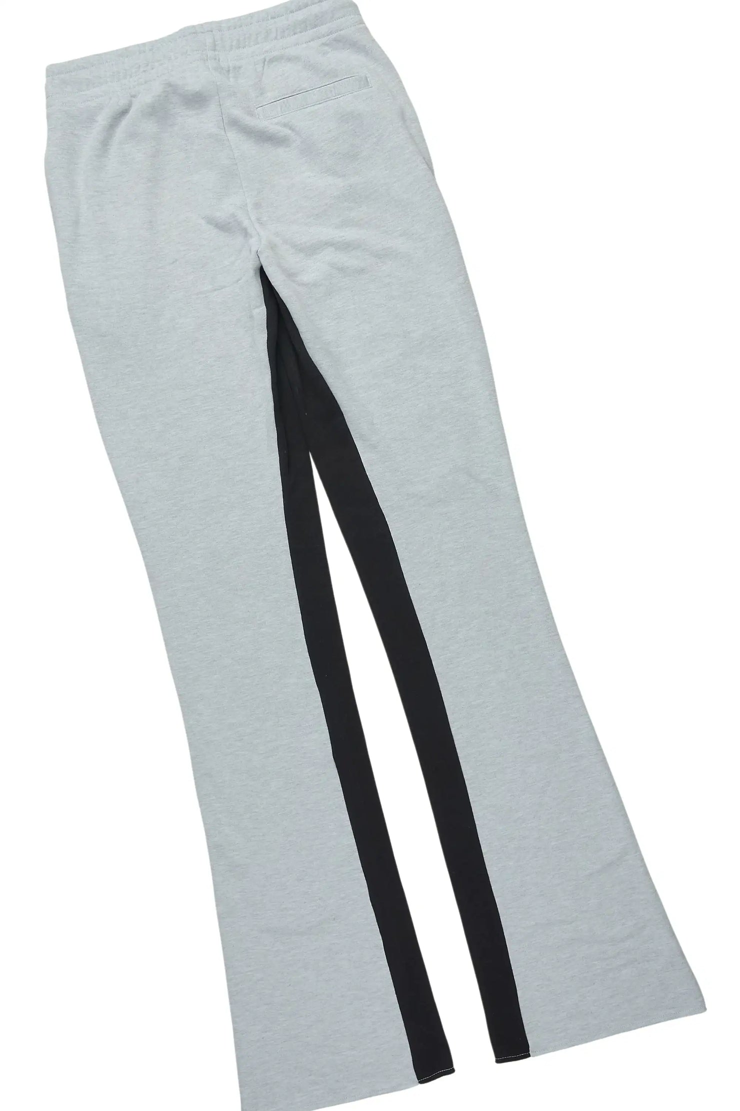 Rodgers Heather Grey/Black Hoodie/Baggy Stacked Track Pant Set
