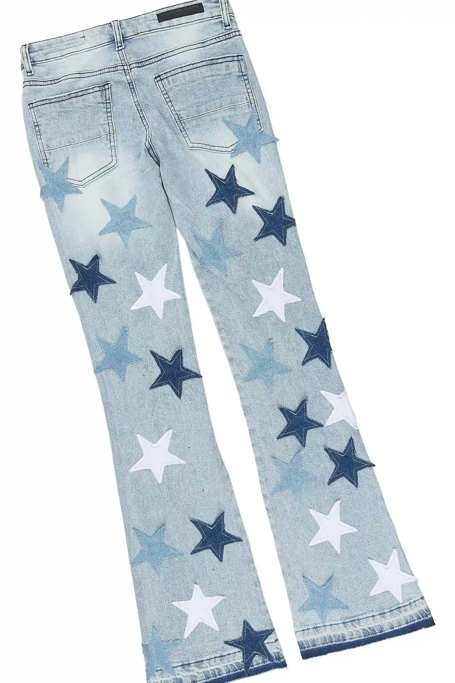 Boys Starlane Light Wash Denim Jacket & Starlane Stacked Jean Set