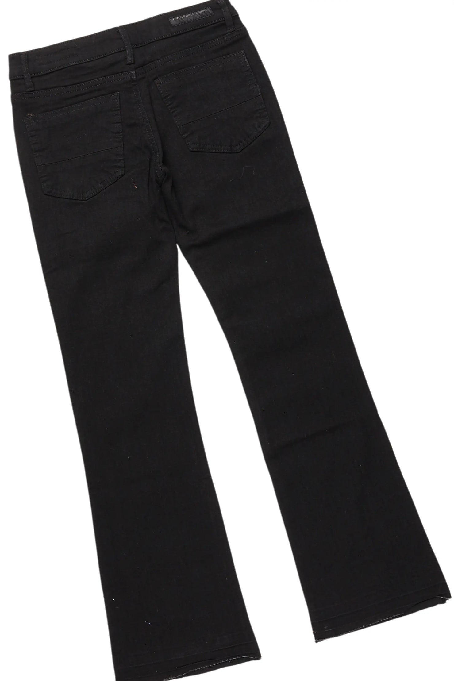 Girls Burial White T-Shirt/Stacked Flare Jean Set