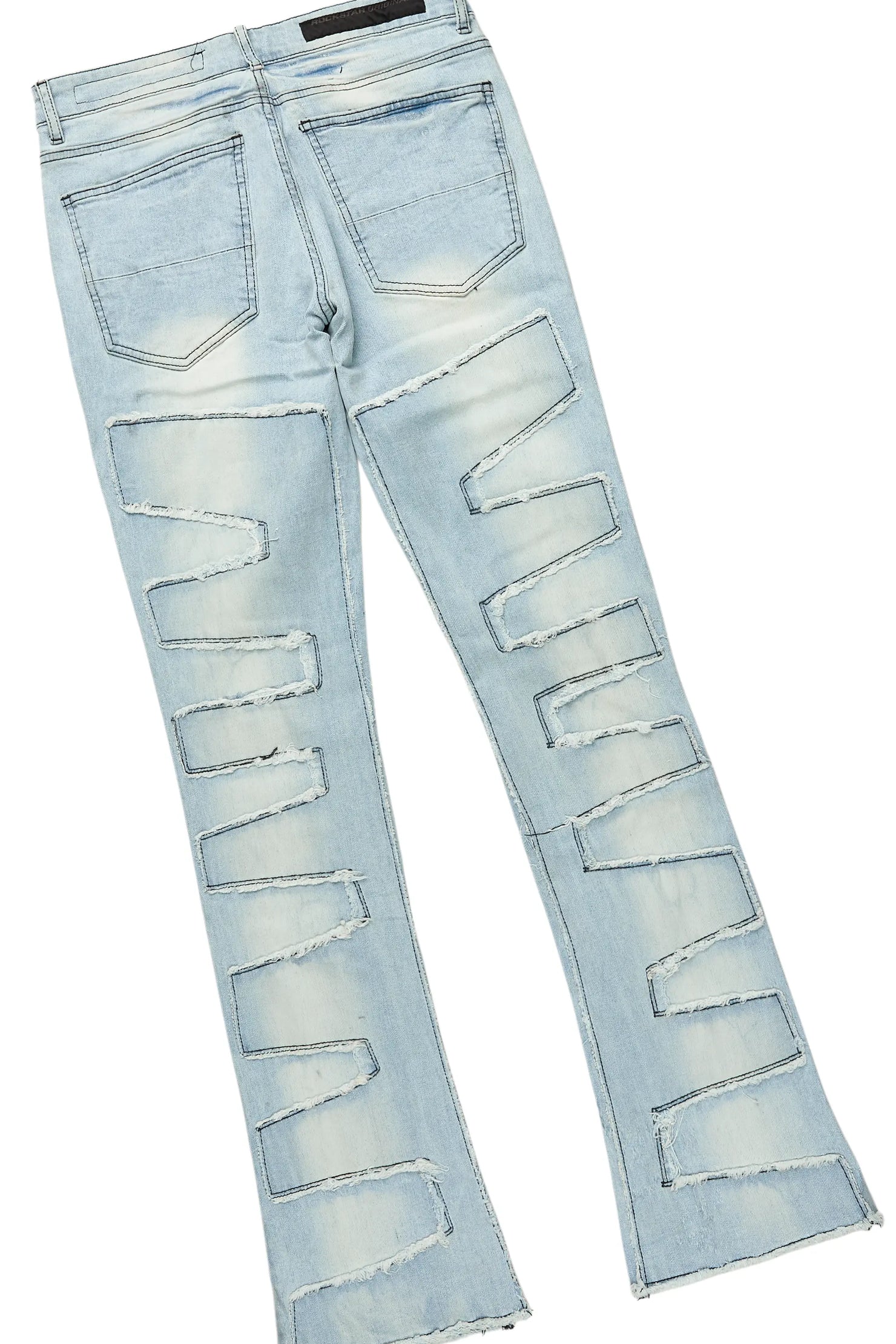 Lake White/Red T-Shirt & Shake Stacked Flare Jean Bundle