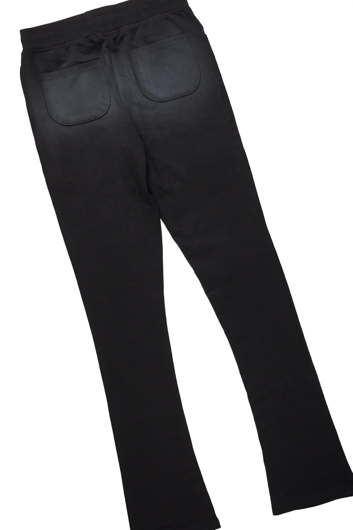 Yash Beige/Black Oversized T-Shirt/Stacked Flare Track Pant Set