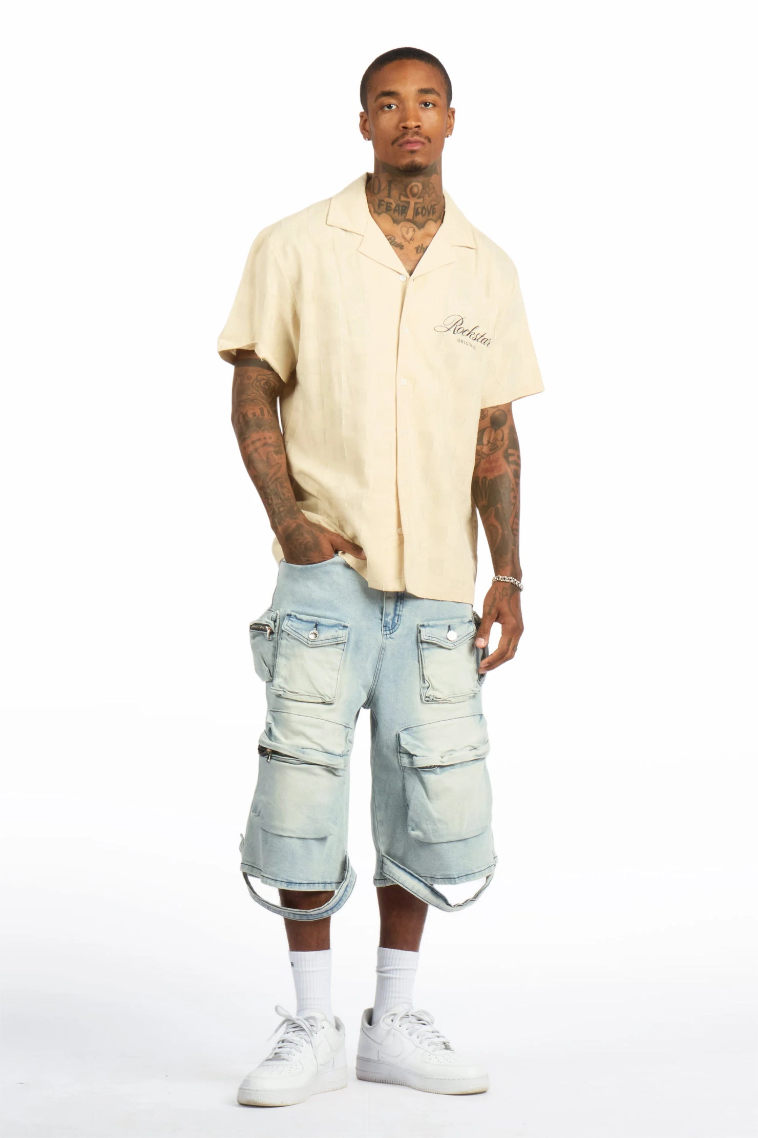 Mahesh Blue Denim Short
