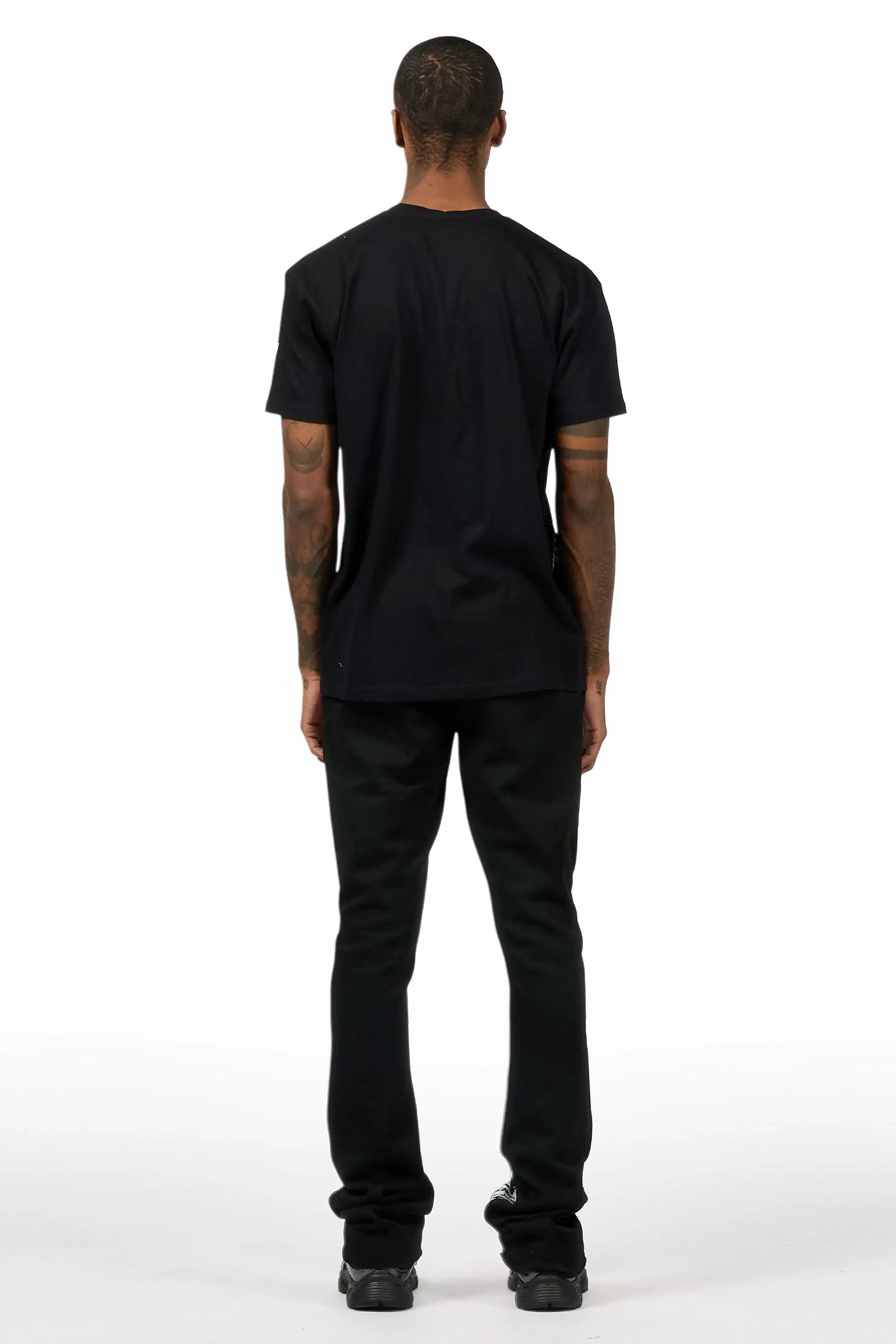 Filip Black/White T-Shirt/Stacked Track Set